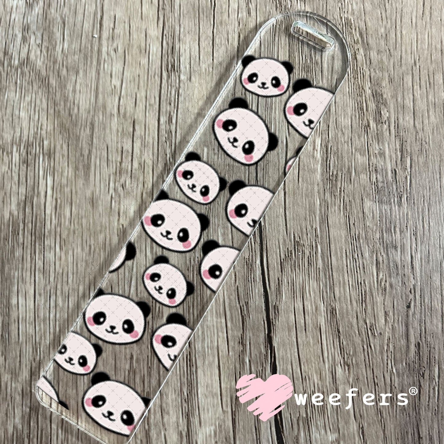 UV DTF Cup Wraps - Panda Bear Heads Bookmark Weefers