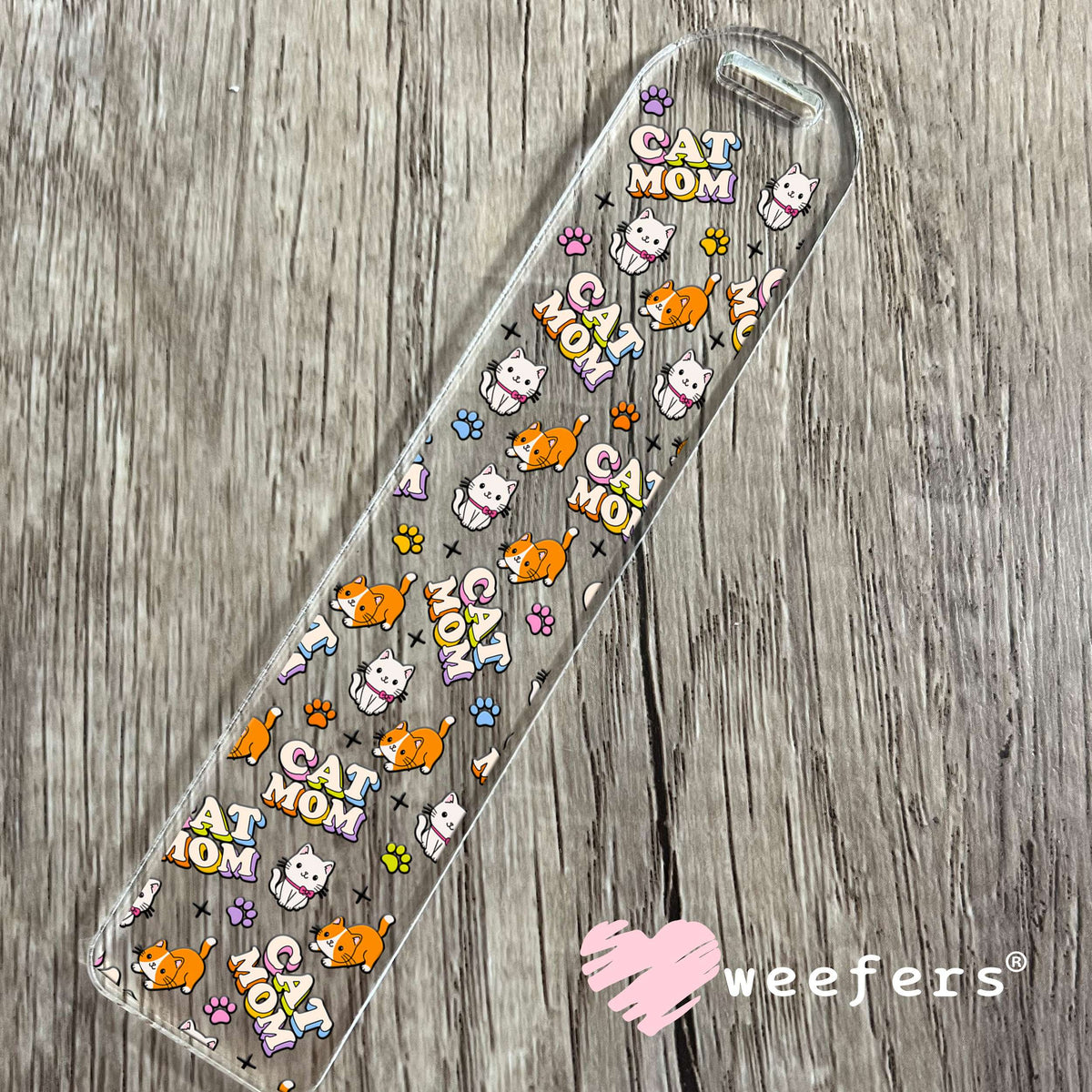 Cat Mom Corgi UV DTF Cup Wrap Bookmark Weefers