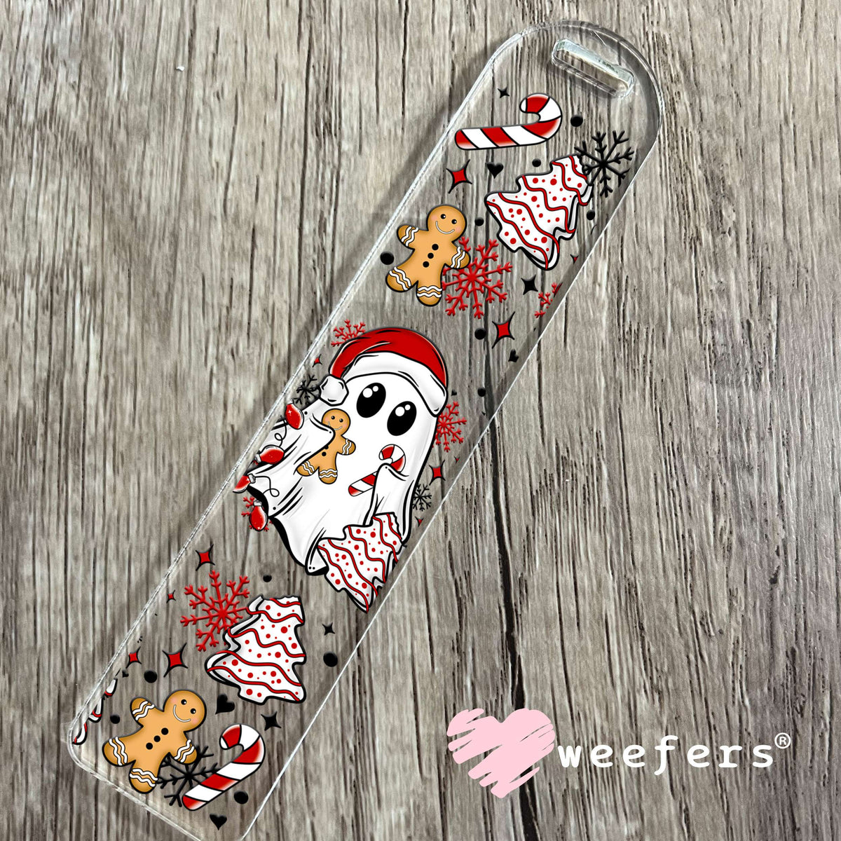 Christmas Ghost Snacks UV DTF Cup Wrap Bookmark Weefers