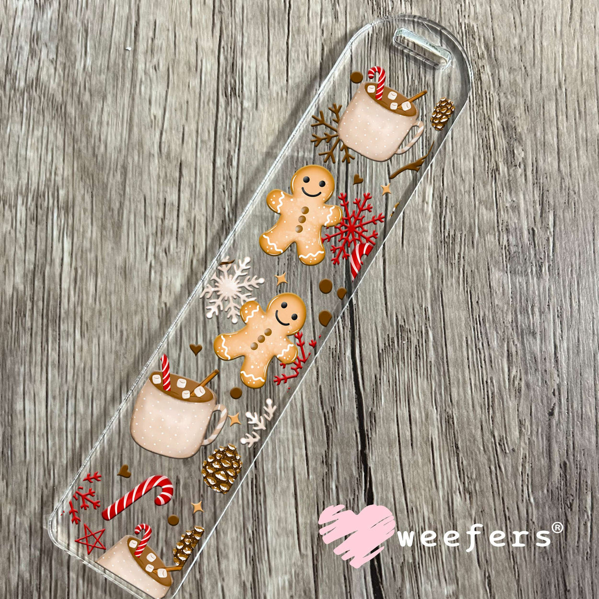 Gingerbread Hot Chocolate UV DTF Cup Wrap Bookmark Weefers