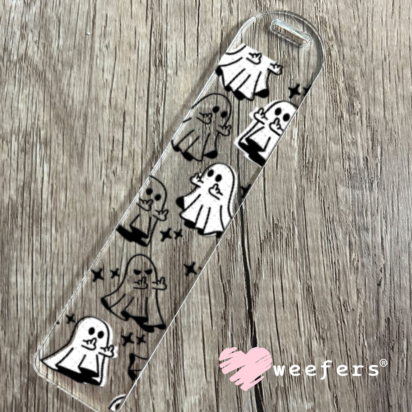 UV DTF Cup Wraps - Middle Finger Ghosts Bookmark Weefers