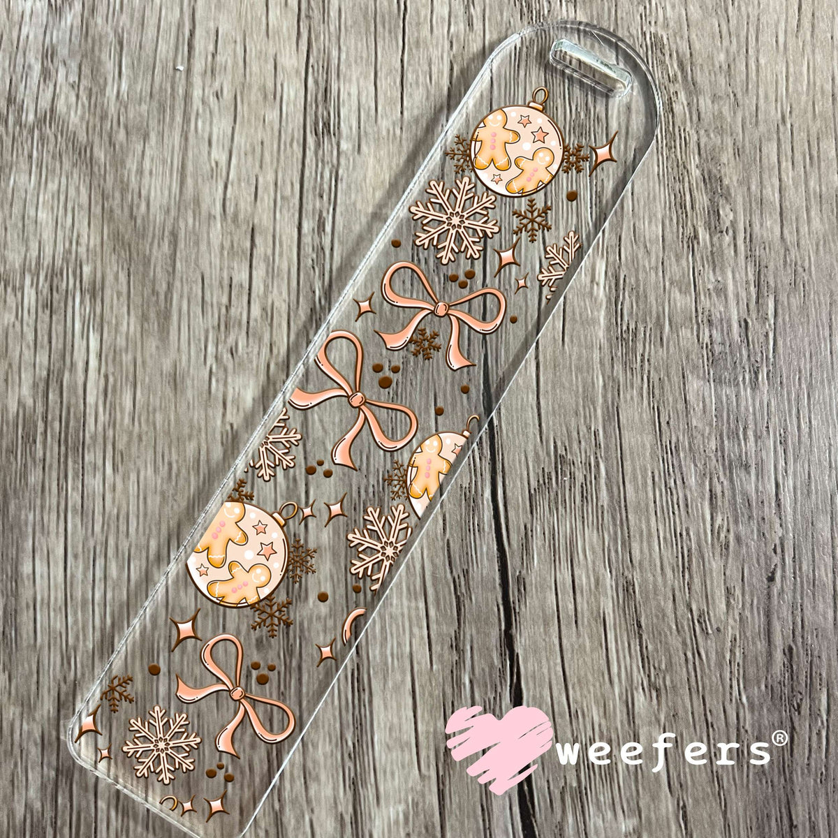 Christmas Bows and Ornaments UV DTF Cup Wrap Bookmark Weefers