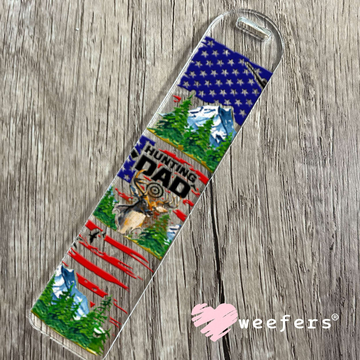 UV DTF Cup Wraps - Hunting Dad USA Bookmark Weefers