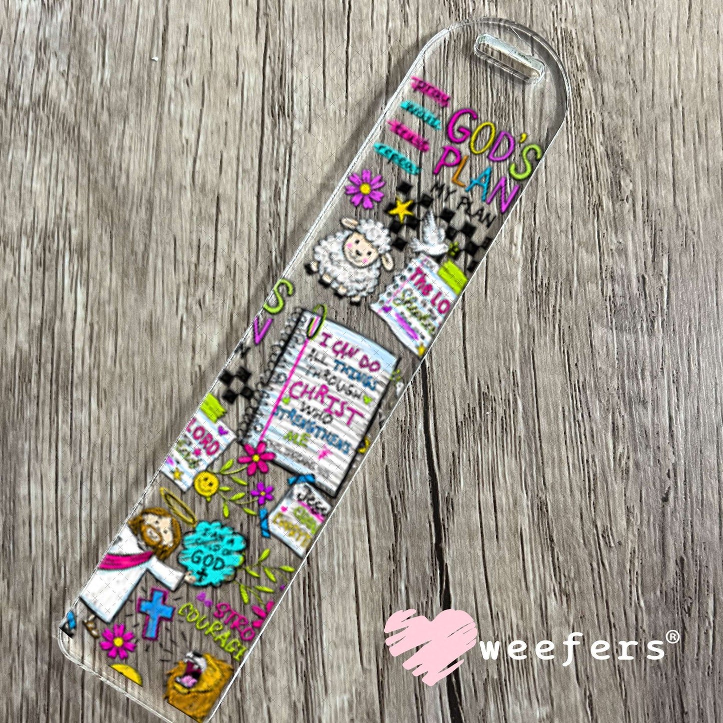 UV DTF Cup Wraps - God's Plan Bookmark Weefers