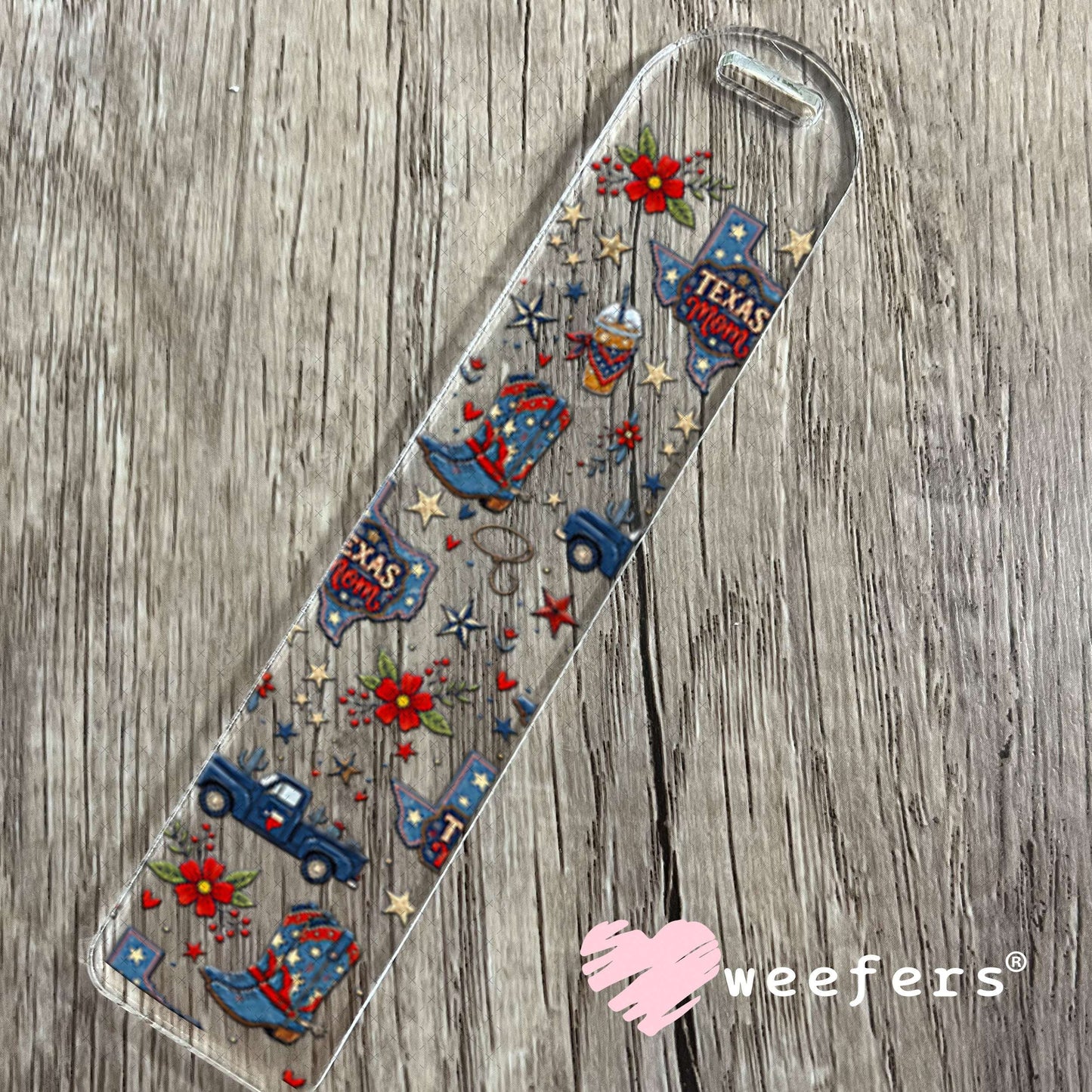 UV DTF Cup Wraps - Texas Mom Bookmark Weefers