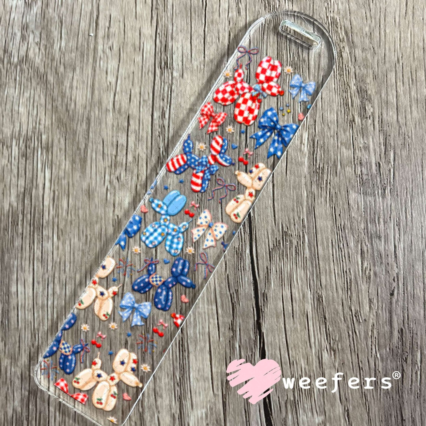 UV DTF Cup Wraps - USA Balloon Dogs Bookmark Weefers