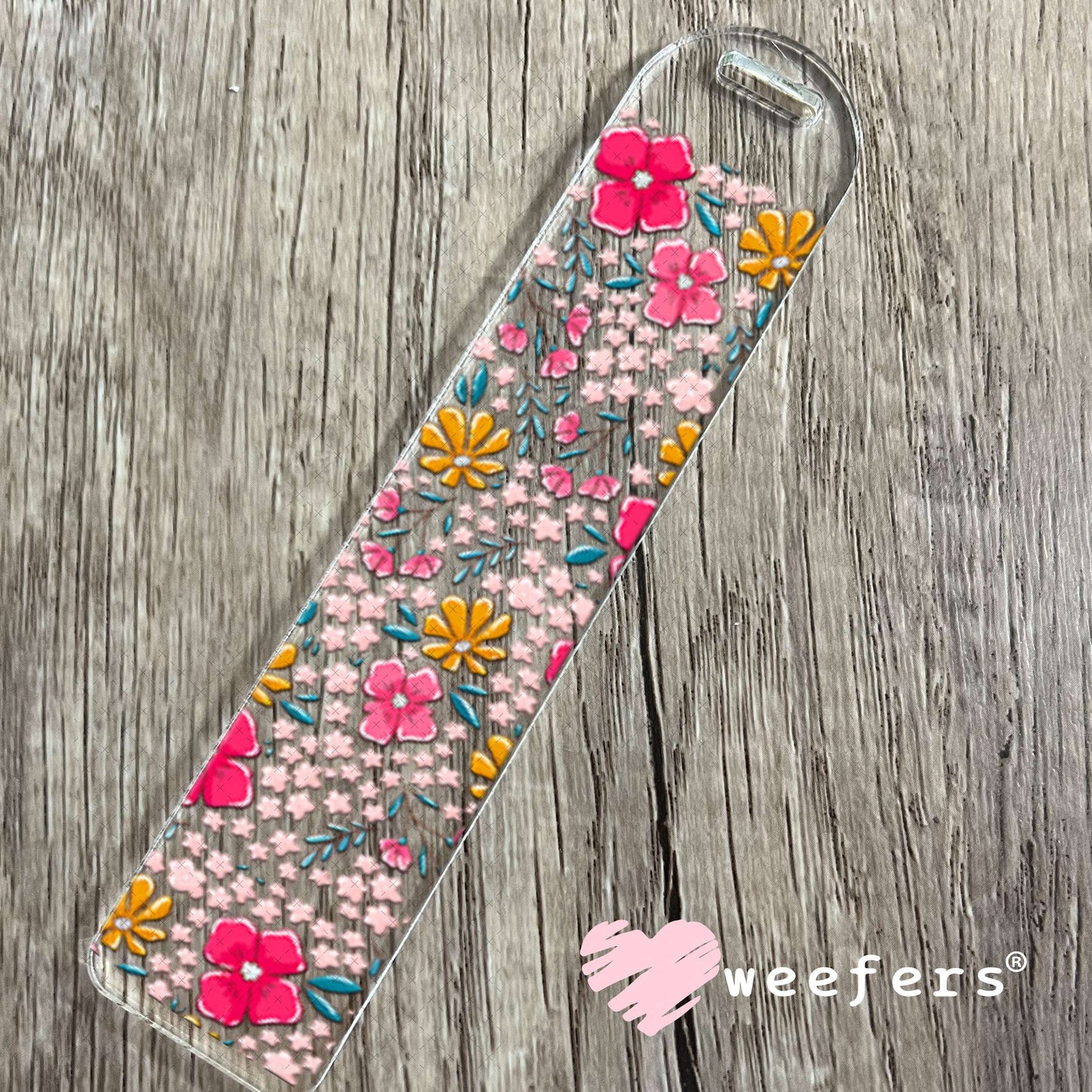 UV DTF Cup Wraps - Pink and Yellow Flowers Bookmark Weefers