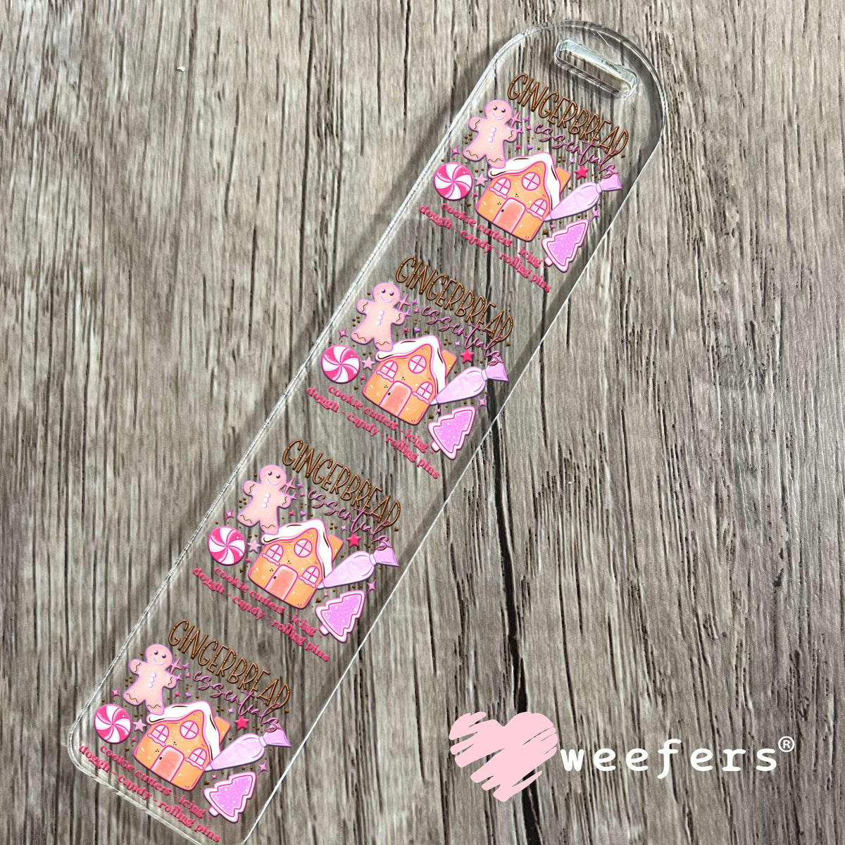 Gingerbread Essentials UV DTF Decal Bookmark Weefers