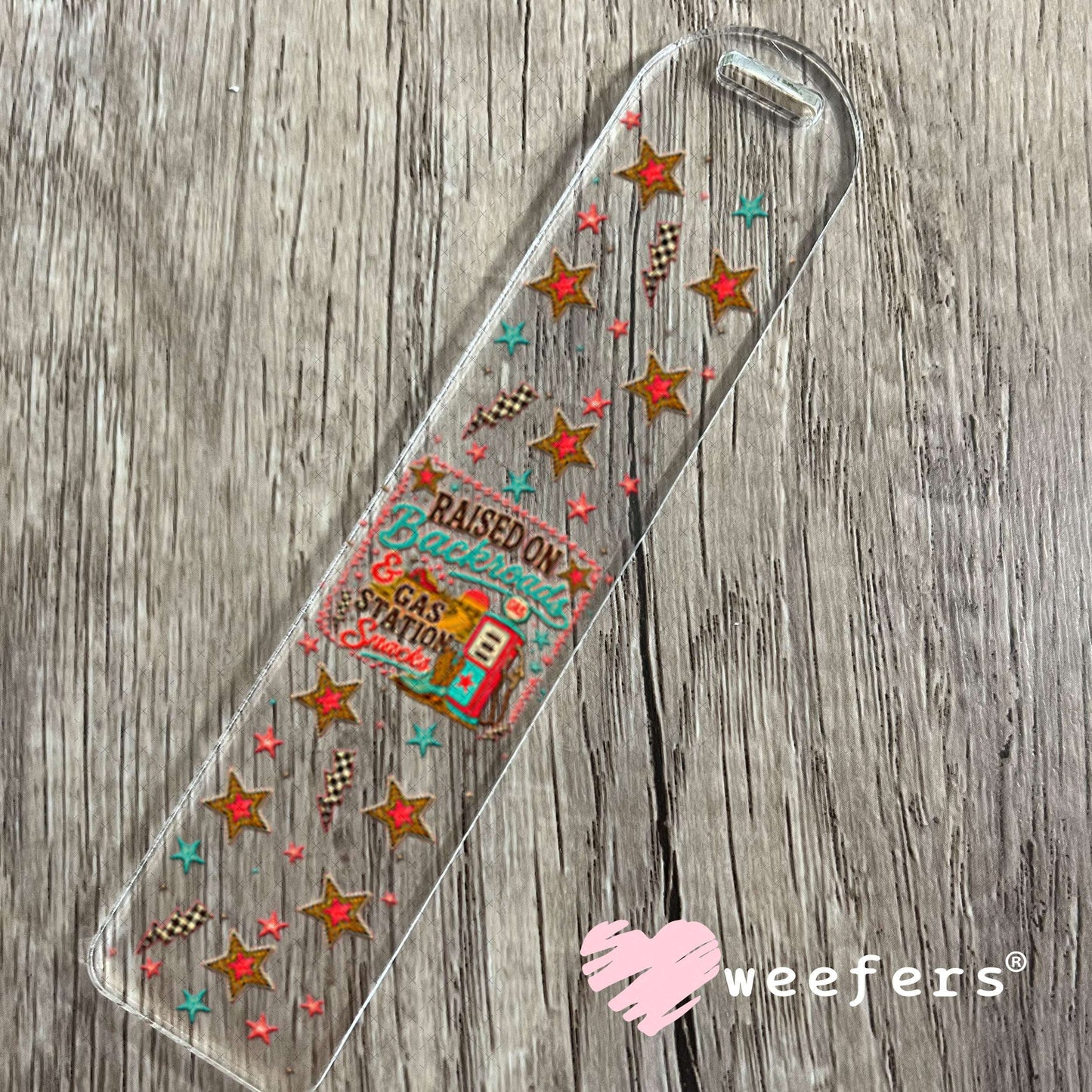 UV DTF Cup Wraps - Raised on Backroads & Gas Station Snacks - Weefers® Exclusive Bookmark Weefers