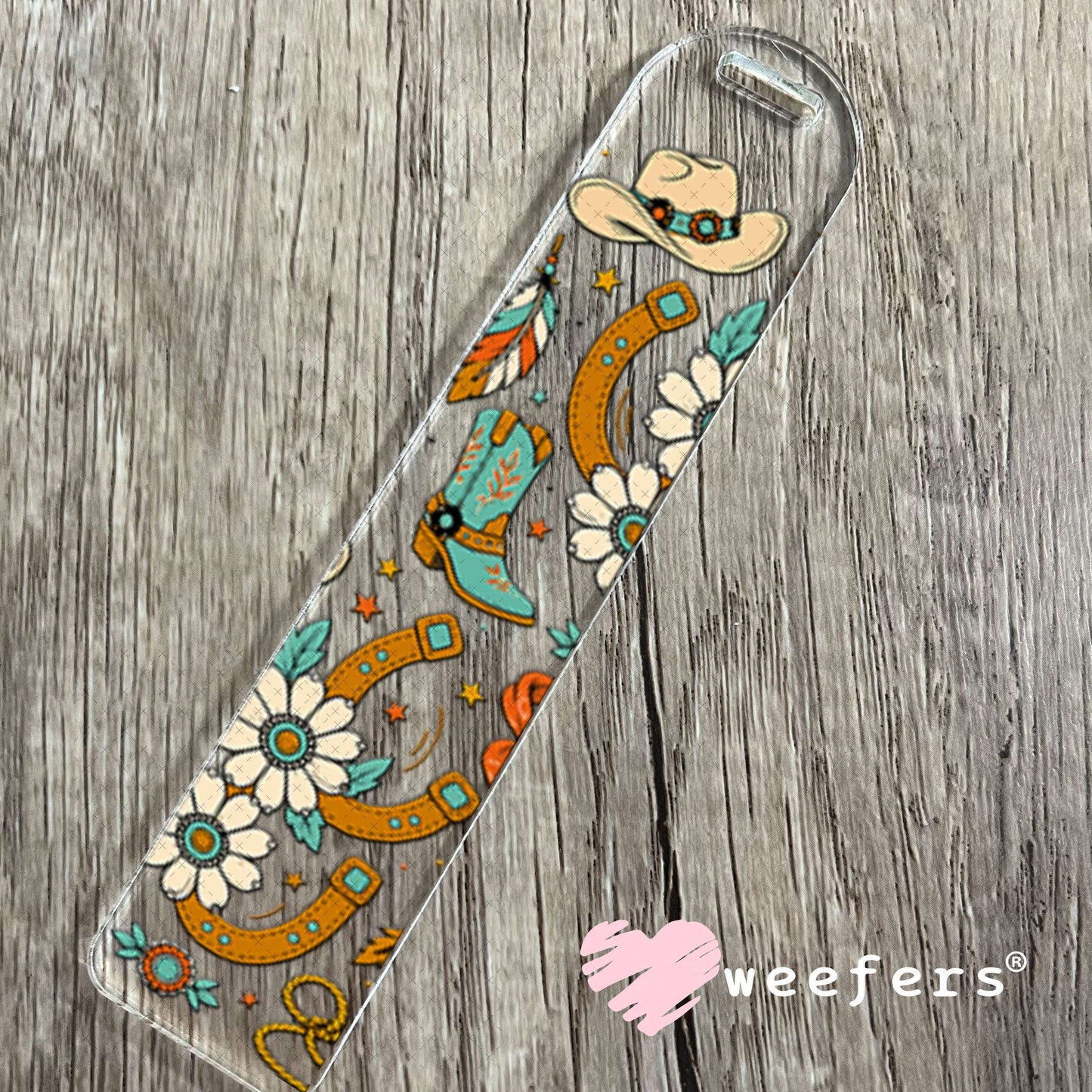 UV DTF Cup Wraps - Horseshoes and Cowboy Boots Bookmark Weefers