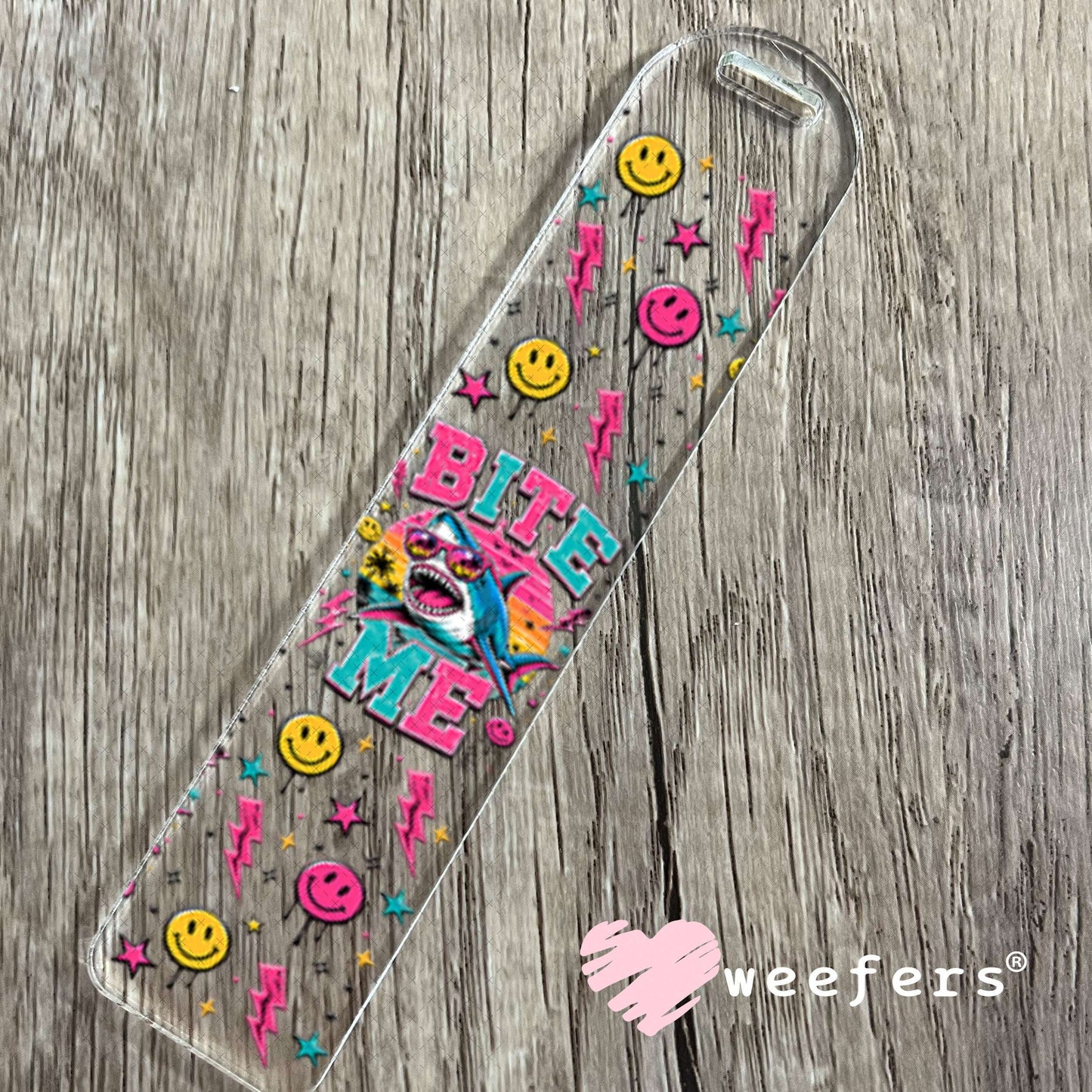 UV DTF Cup Wraps - Bite Me Shark - Weefers® Exclusive Bookmark Weefers