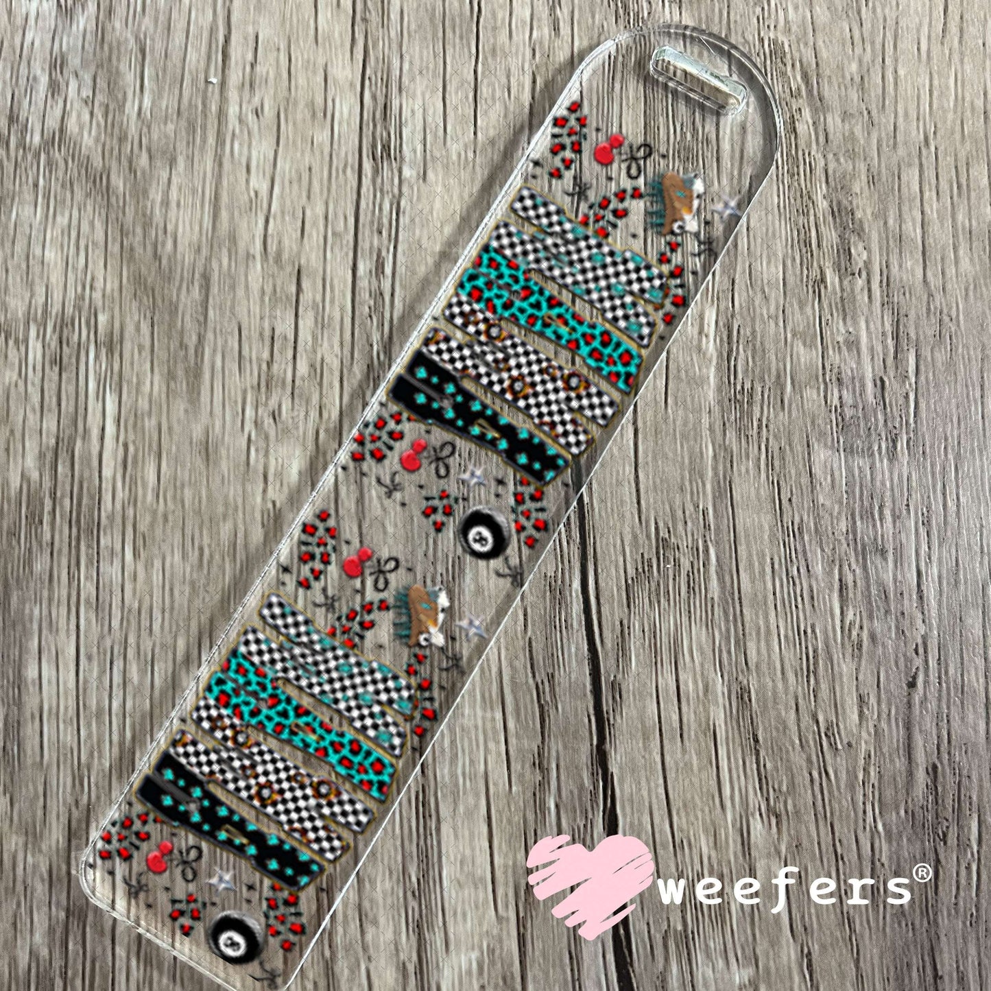 UV DTF Cup Wraps - Western Leopard Mama - Weefers® Exclusive Bookmark Weefers