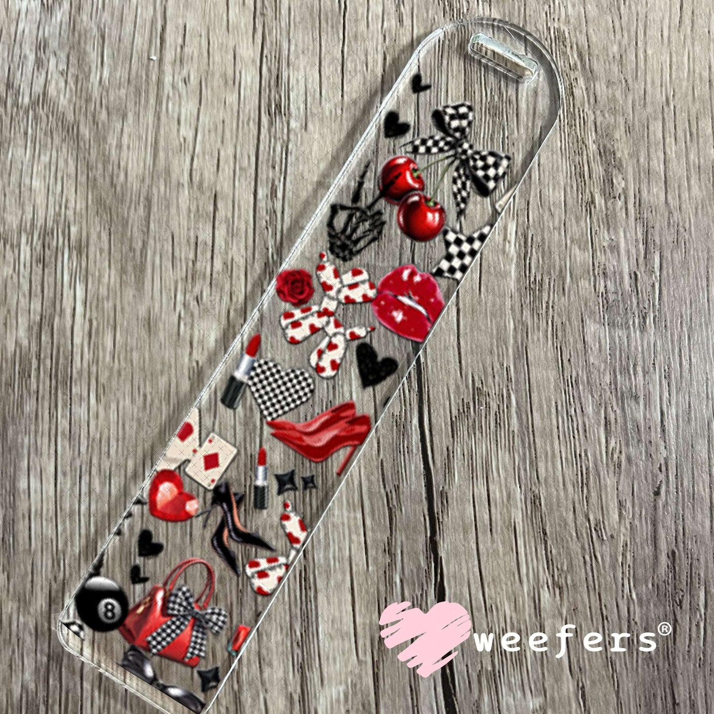 UV DTF Cup Wraps - Western Red Cherries and Balloon Dogs Bookmark Weefers