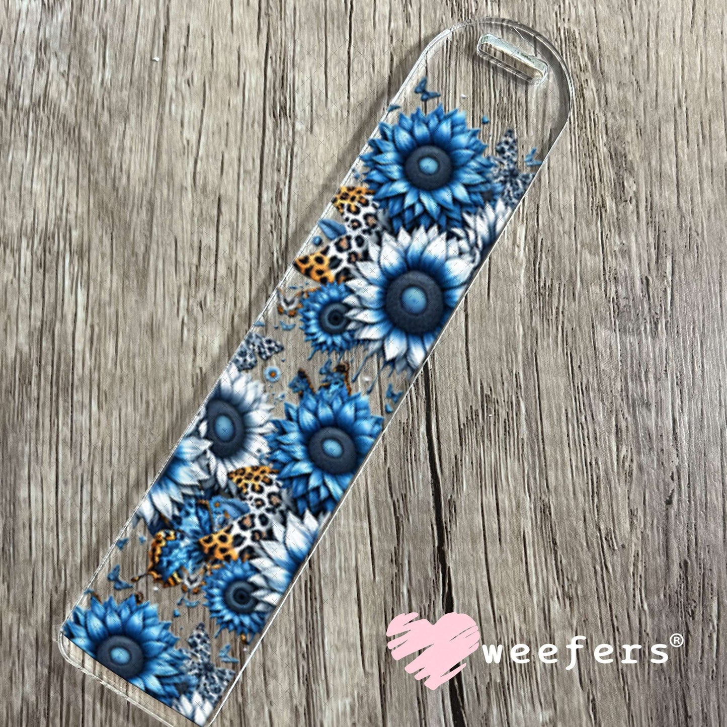 UV DTF Cup Wraps - Blue Sunflowers Bookmark Weefers