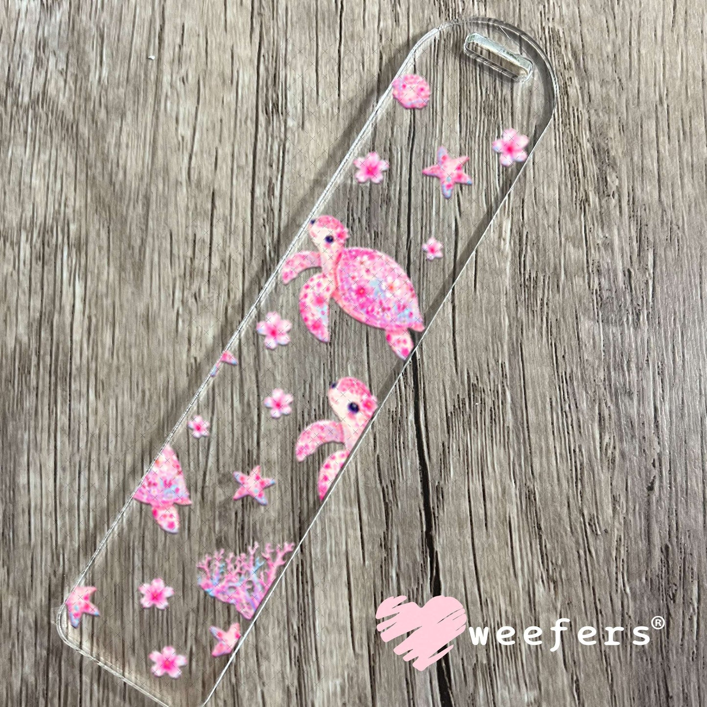 UV DTF Cup Wraps - Pink Turtles Bookmark Weefers