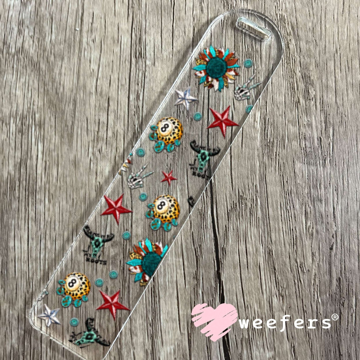 UV DTF Cup Wraps - Western Slingin' Hair Elements- Weefers® Exclusive Bookmark Weefers