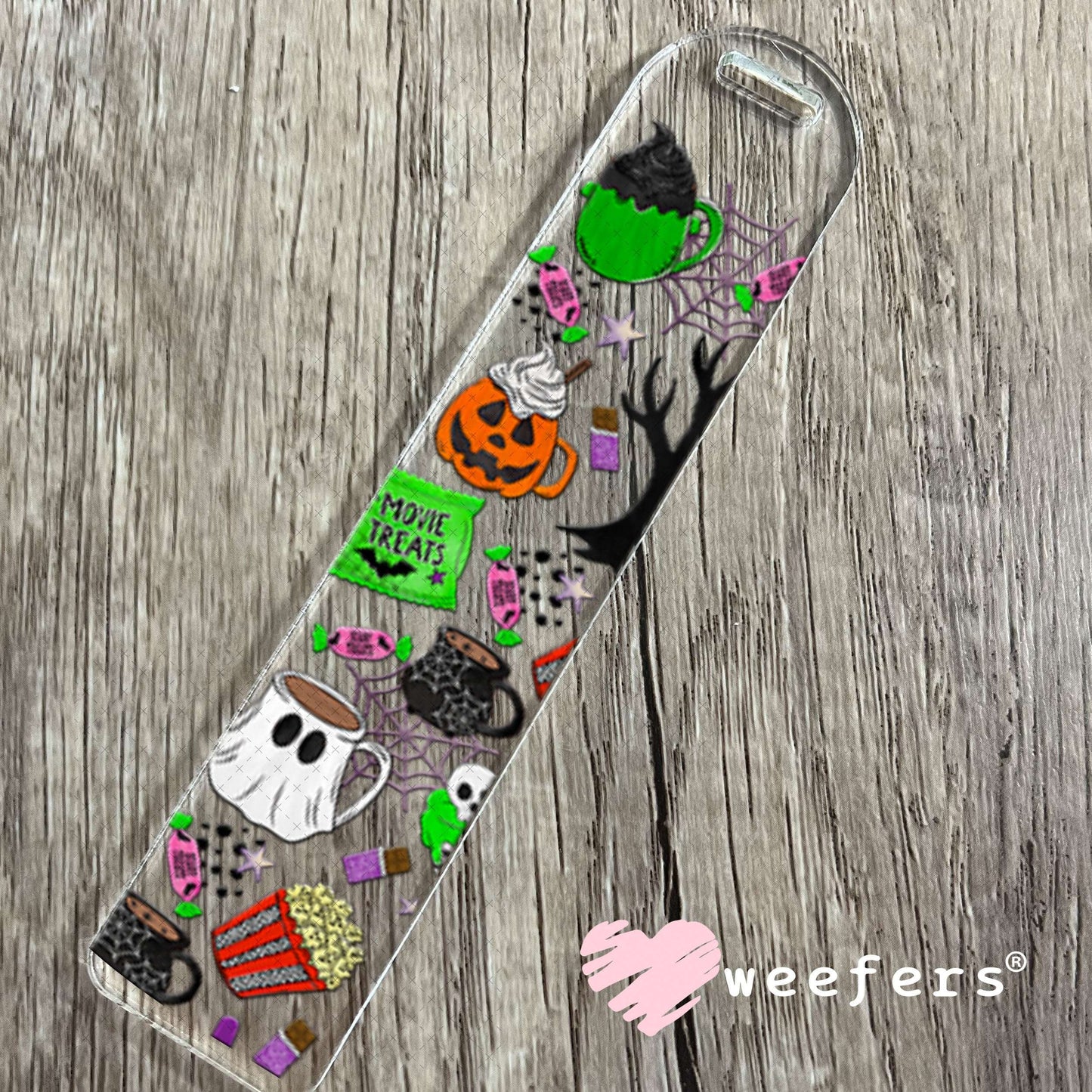 UV DTF Cup Wraps - Halloween Movie Night - Weefers® Exclusive Bookmark Weefers