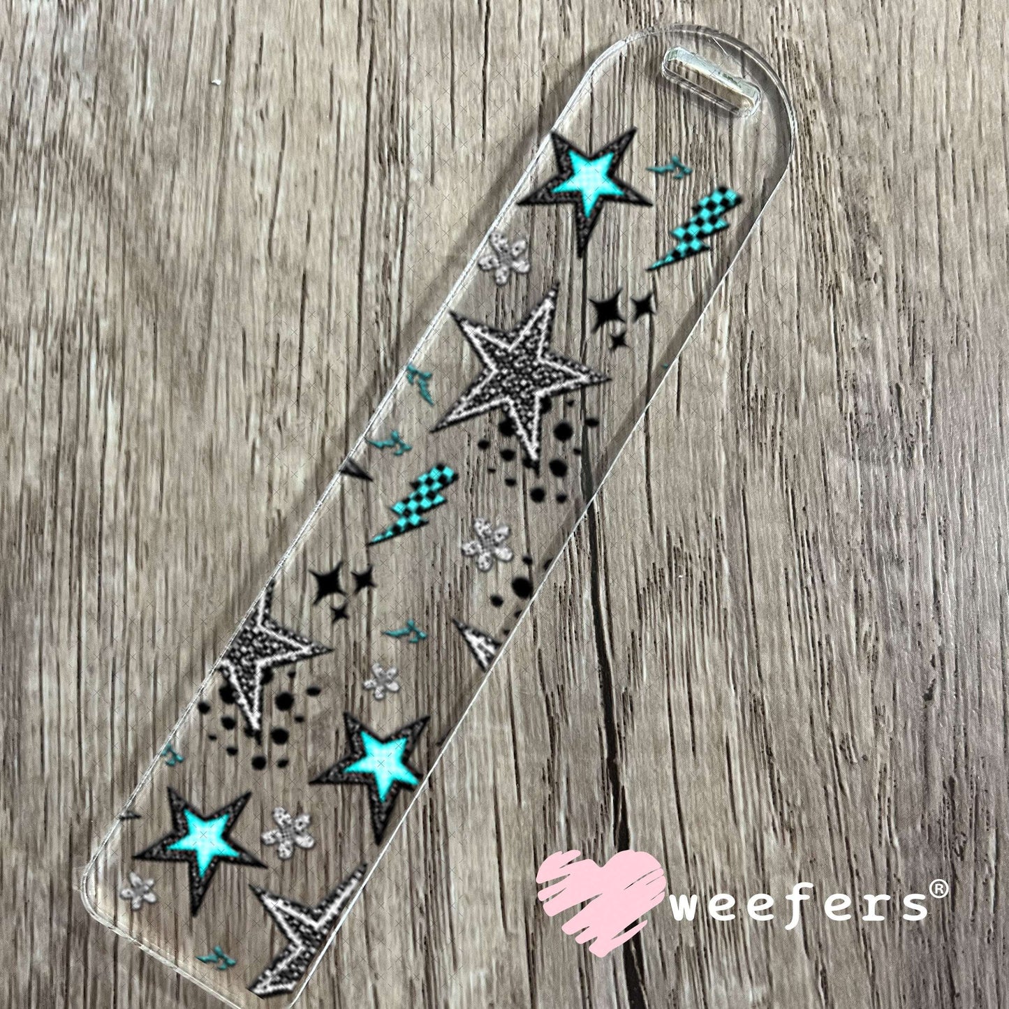 UV DTF Cup Wraps - Just a Mom Trying not to raise aholes Elements - Weefers® Exclusive Bookmark Weefers