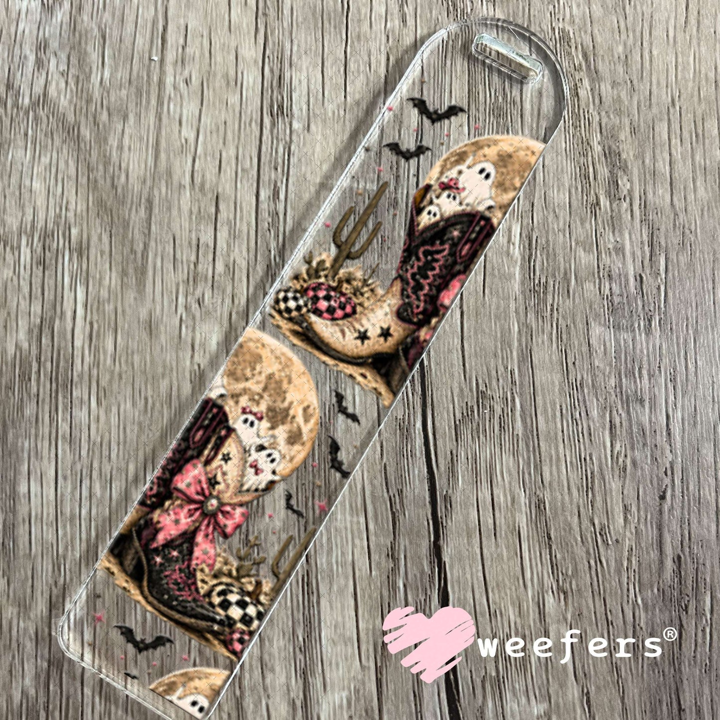UV DTF Cup Wraps - Ghost Boots Halloween Bookmark Weefers