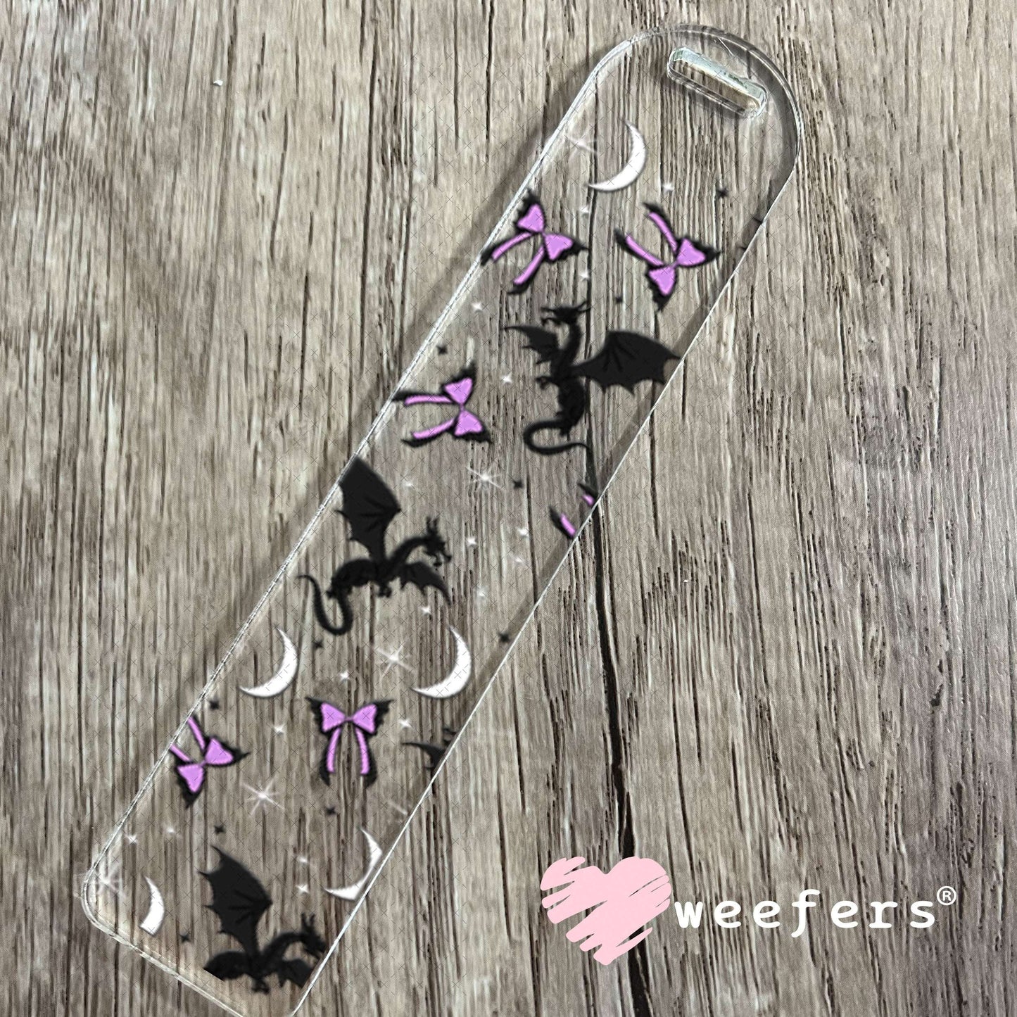 UV DTF Cup Wraps - Dragron Purple Bows Bookmark Weefers