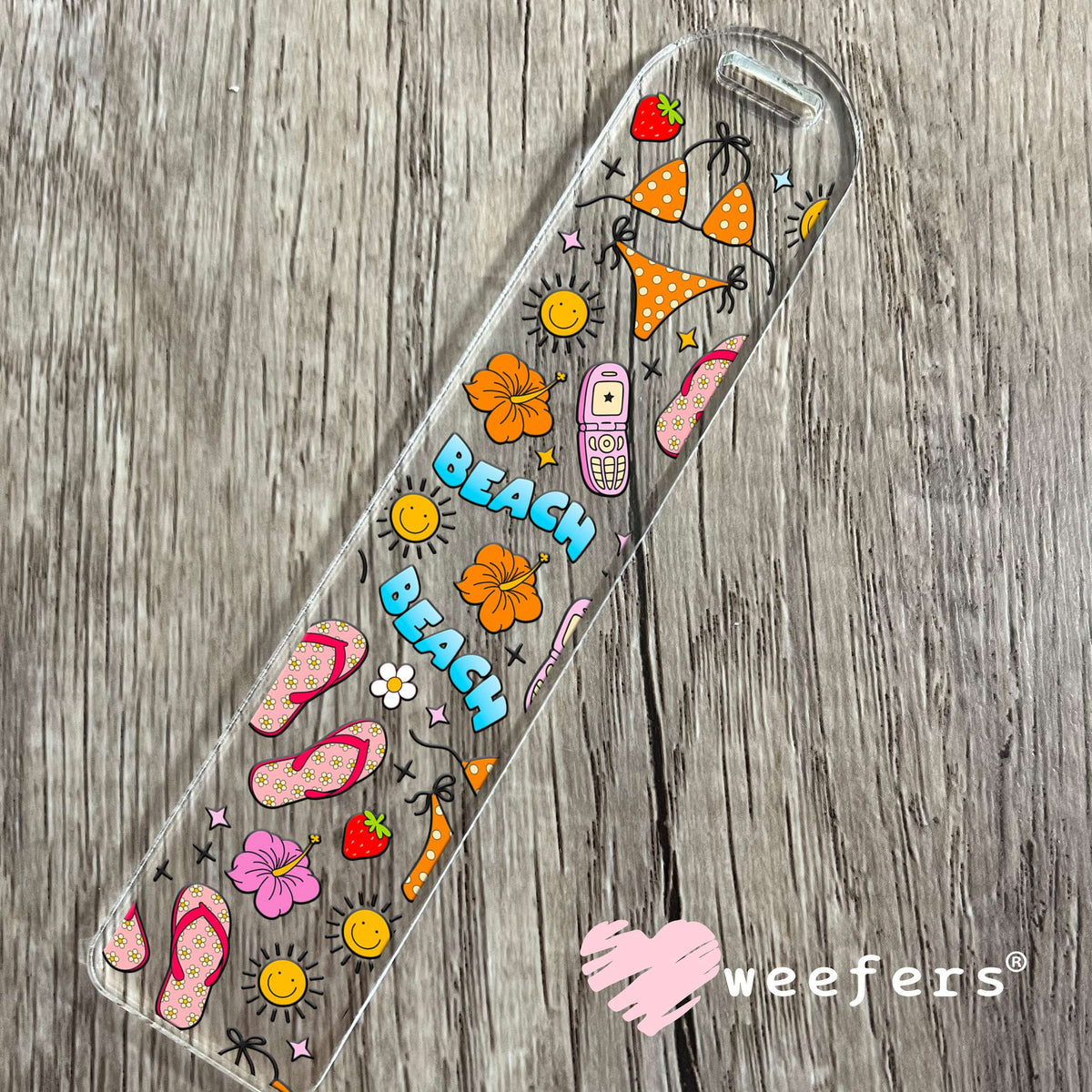 Beach Summer Things UV DTF Cup Wrap Bookmark Weefers