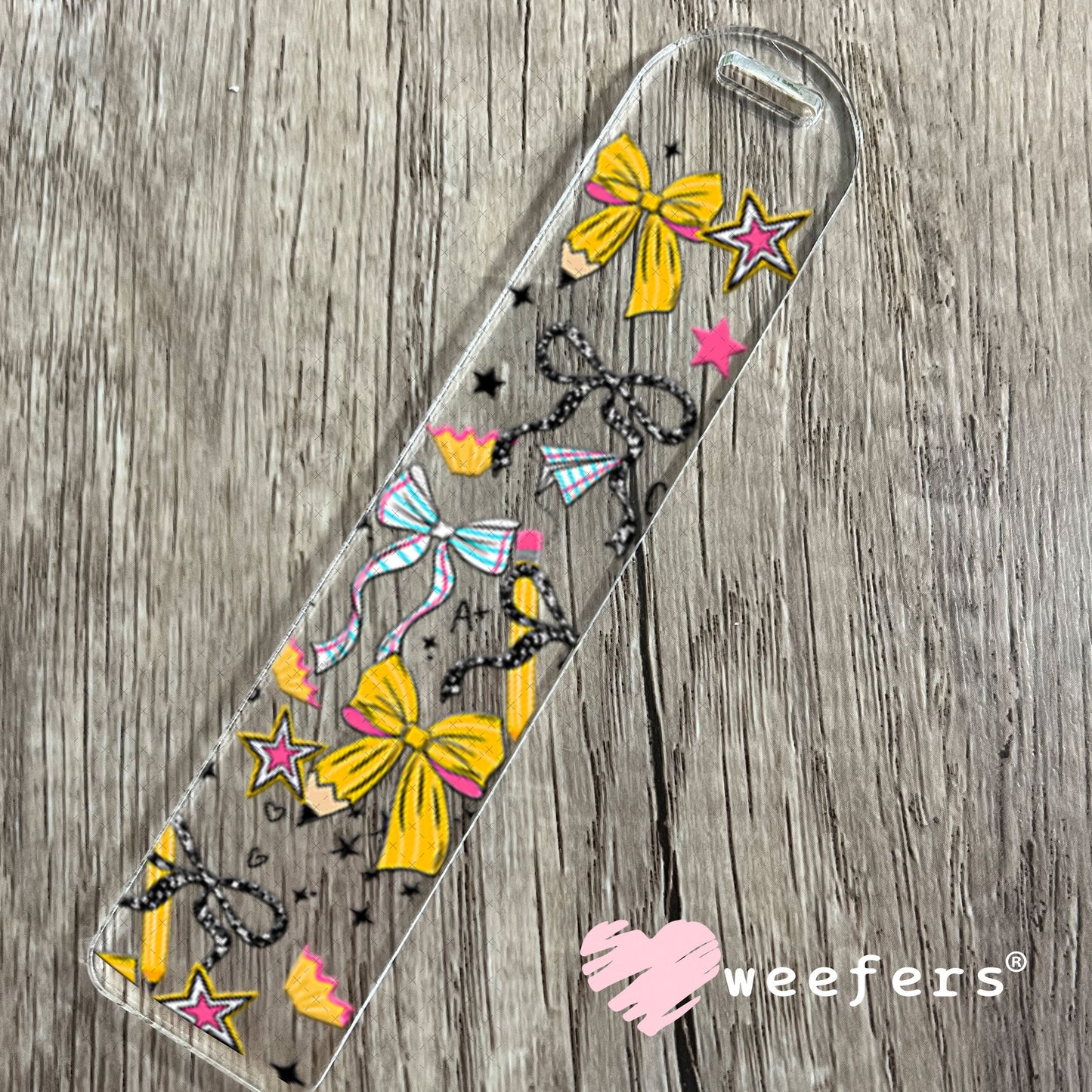 UV DTF Cup Wraps - Teacher Bows Bookmark Weefers