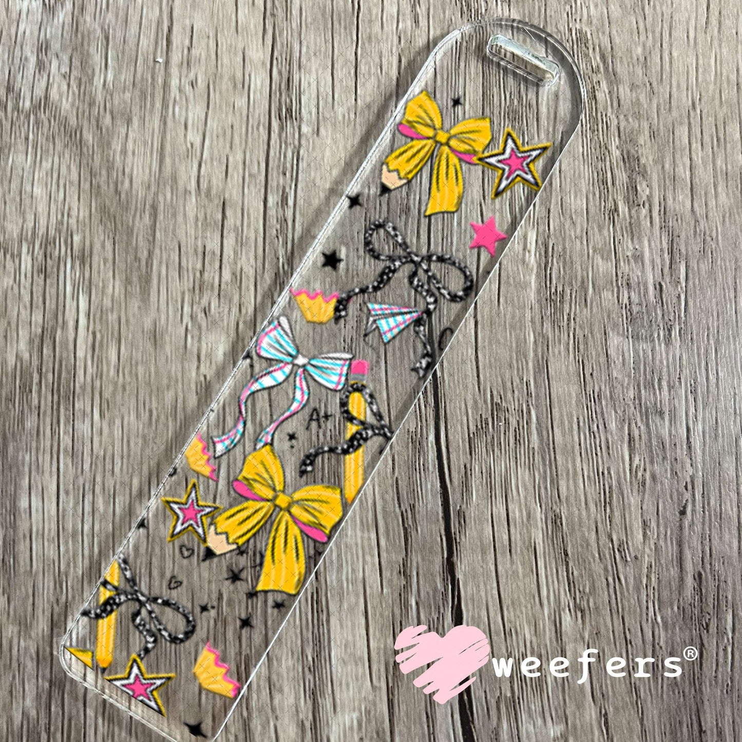 UV DTF Cup Wraps - Teacher Bows Bookmark Weefers