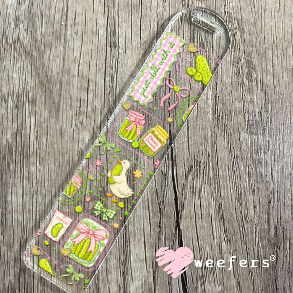 UV DTF Cup Wraps - Just Dill With It Pickles Bookmark Weefers