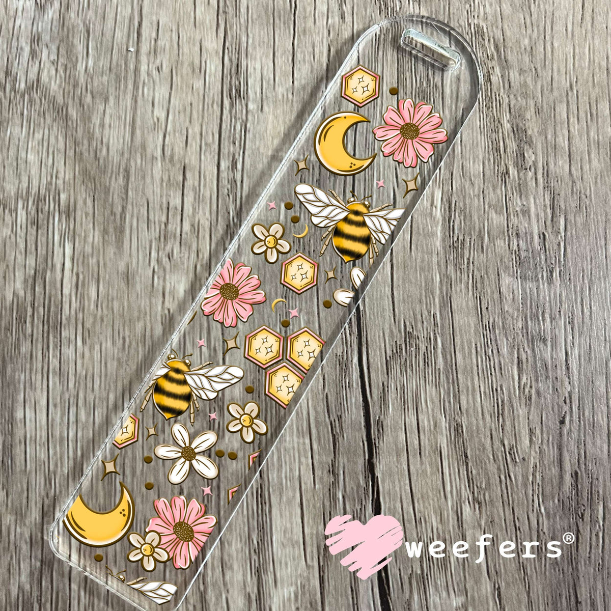 Floral Honey Comb UV DTF Cup Wrap Bookmark Weefers