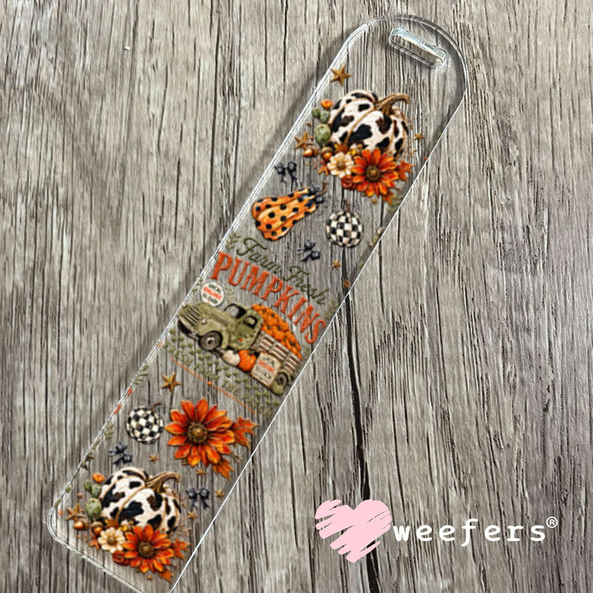 UV DTF Cup Wraps - Farm Fresh Pumpkins - Weefers® Exclusive Bookmark Weefers
