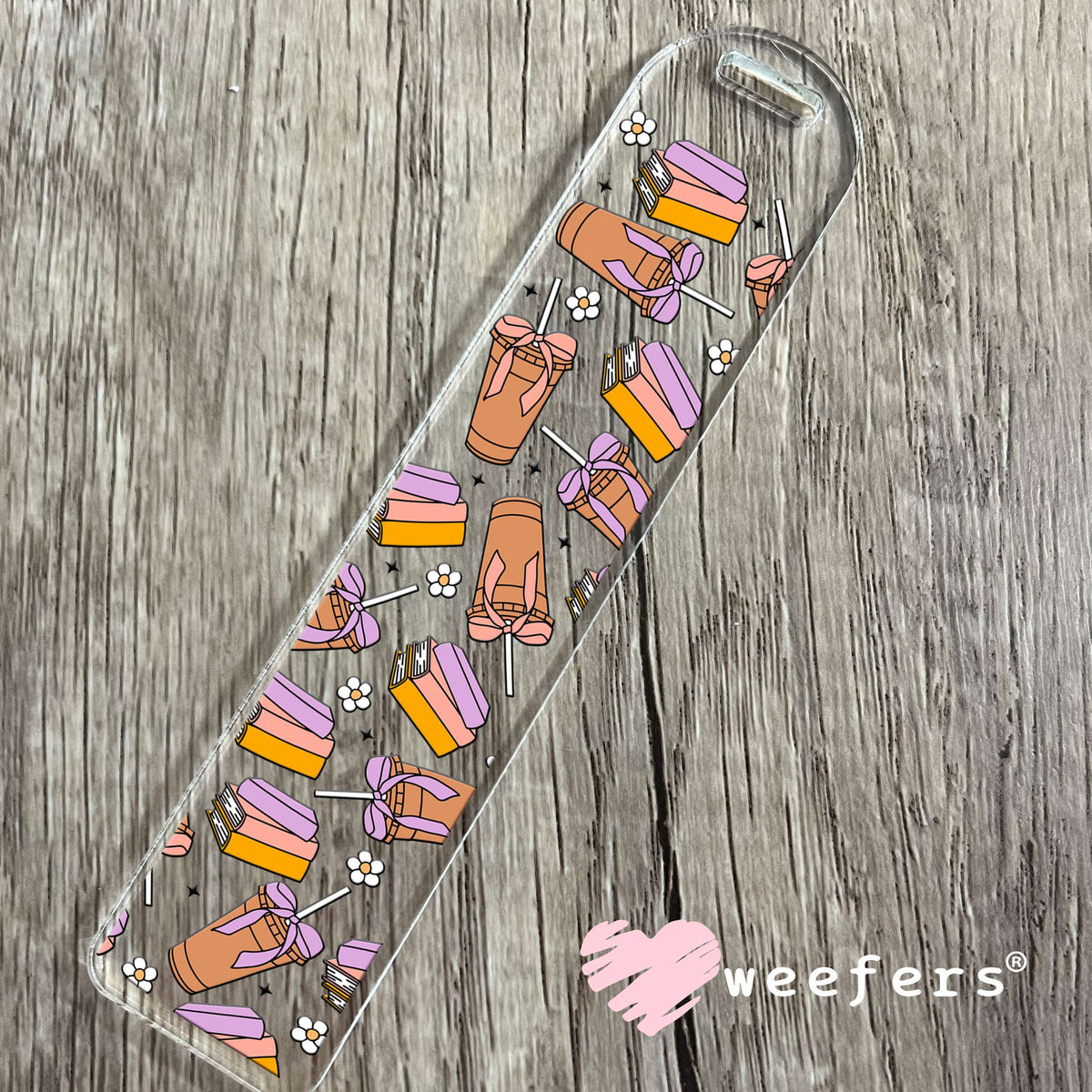 Coffee Books A Lovee UV DTF Cup Wrap Bookmark Weefers