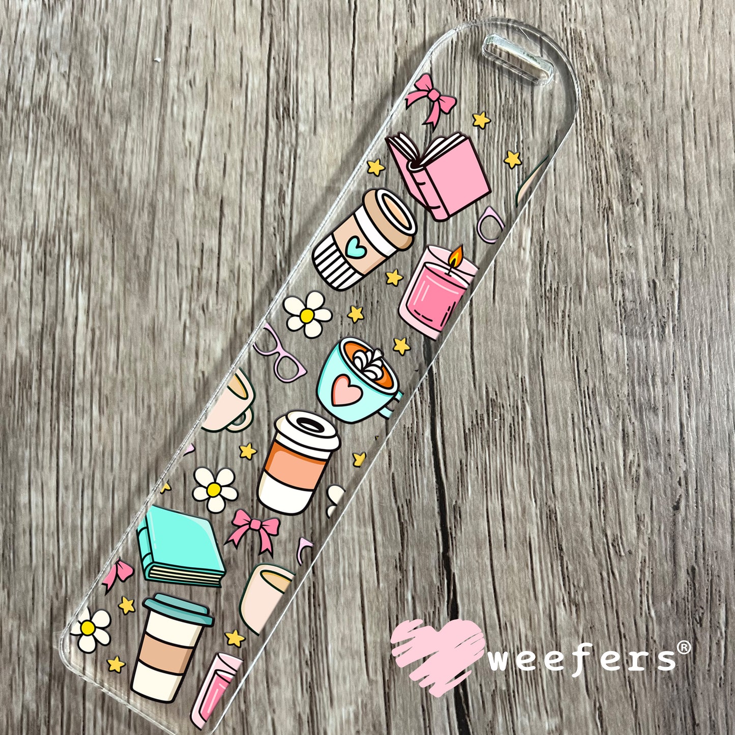Girly Things Chillin' UV DTF Cup Wrap Bookmark Weefers