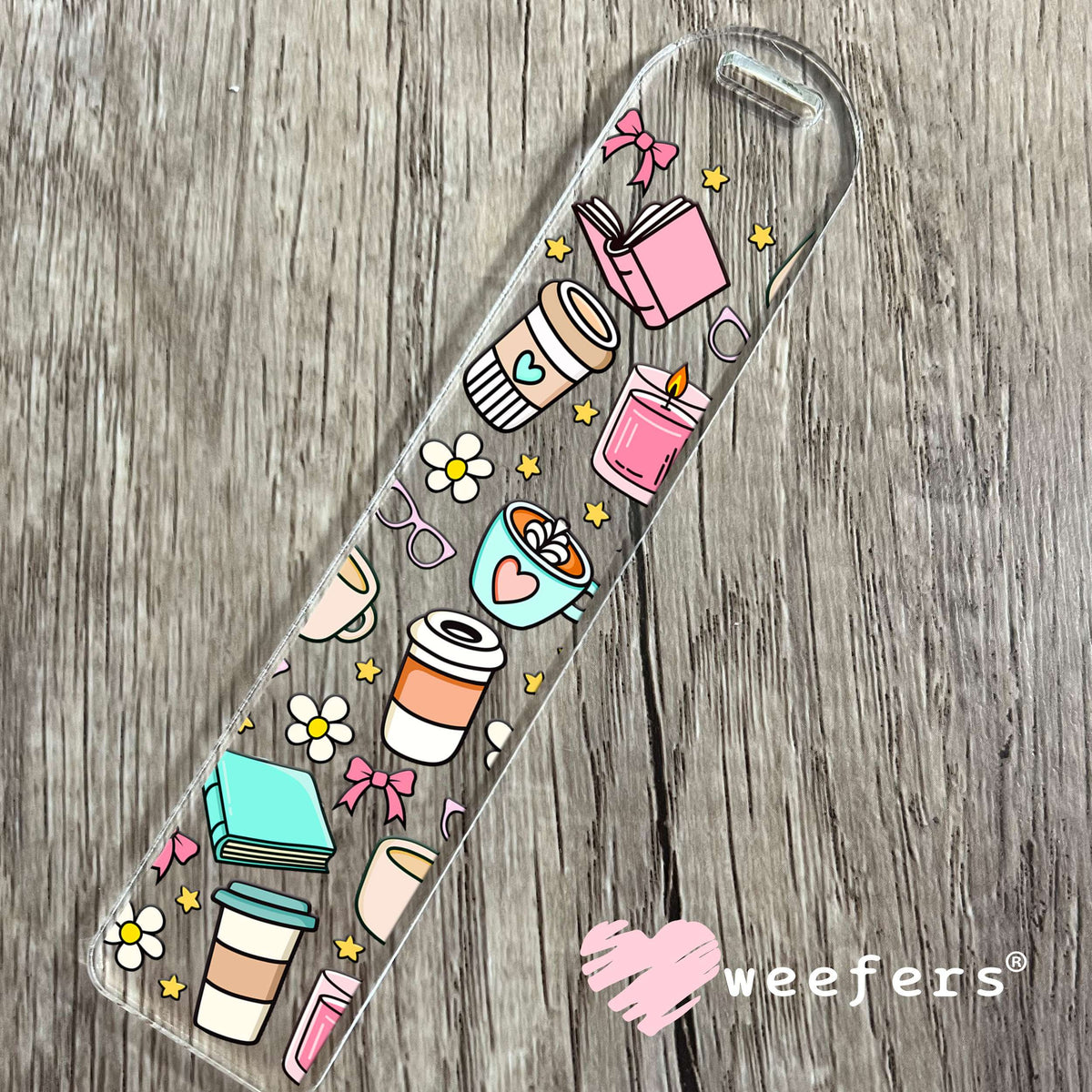Girly Things Chillin' UV DTF Cup Wrap Bookmark Weefers