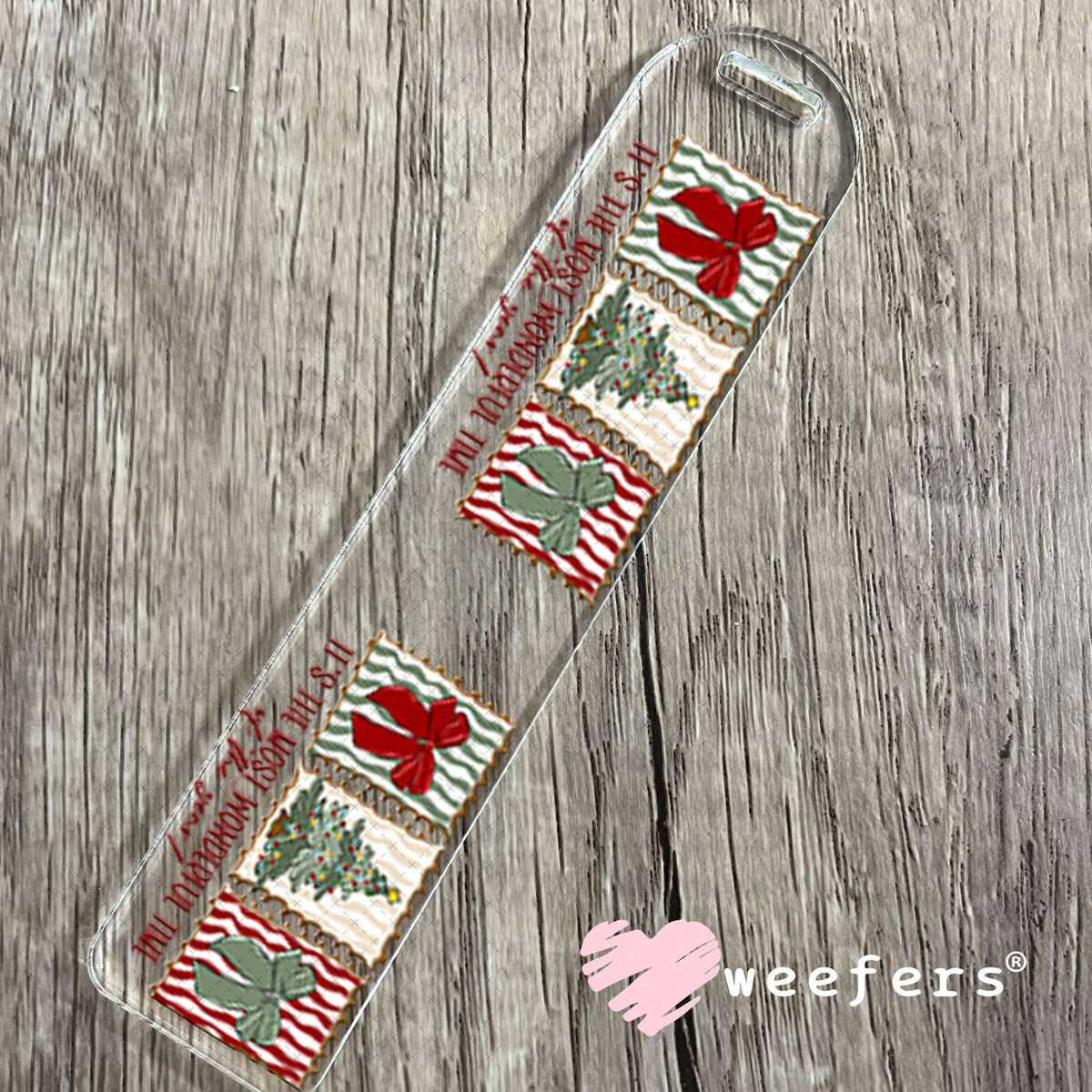 UV DTF Cup Wraps - It's the Most Wonderful Time of the Year Christmas Bookmark Weefers
