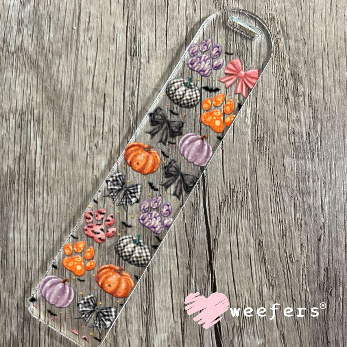 UV DTF Cup Wraps - Dog Paw Pumpkins Fall Bookmark Weefers