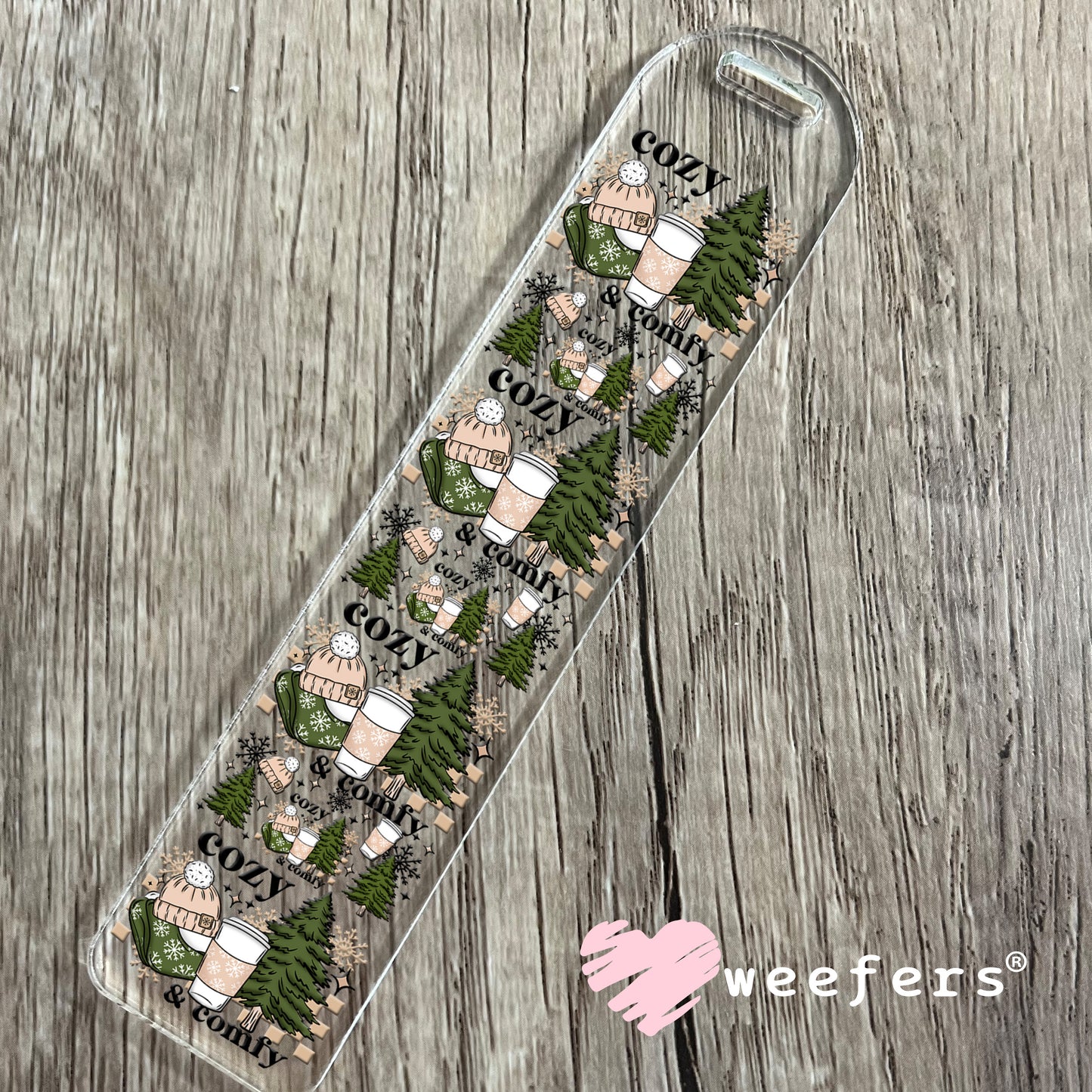 Cozy and Comfy UV DTF Cup Wrap Bookmark Weefers