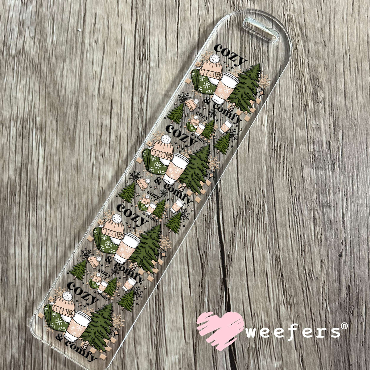 Cozy and Comfy UV DTF Cup Wrap Bookmark Weefers