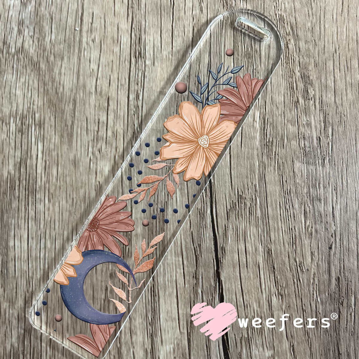 Moon Florals UV DTF Cup Wrap Bookmark Weefers