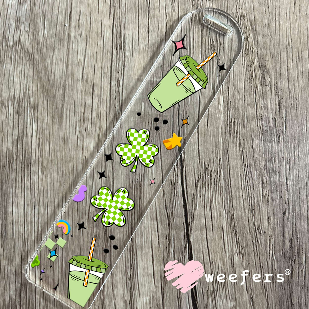 Coffee is My Lucky Charms UV DTF Cup Wrap Bookmark Weefers