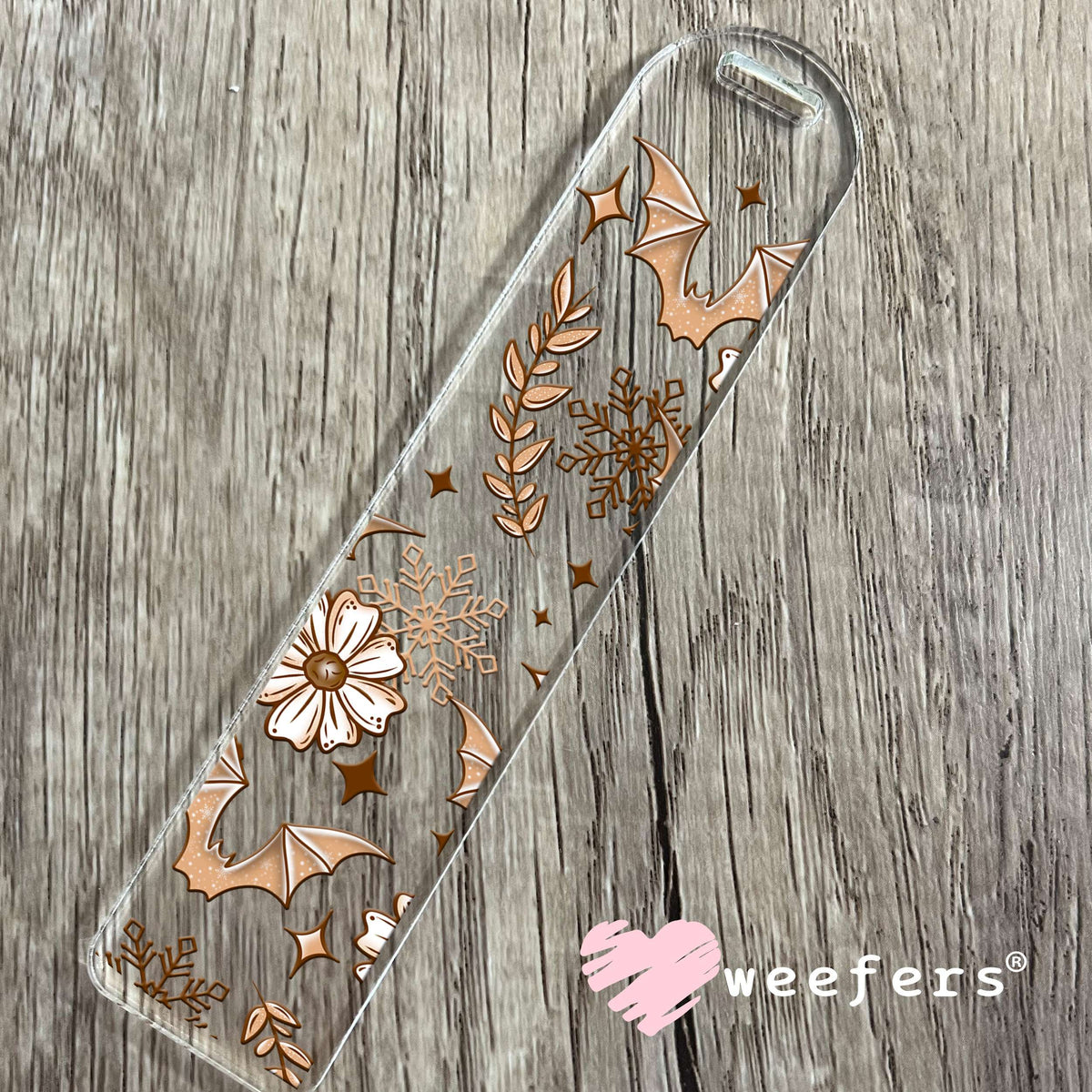 Neutral Bats and Florals UV DTF Cup Wrap Bookmark Weefers