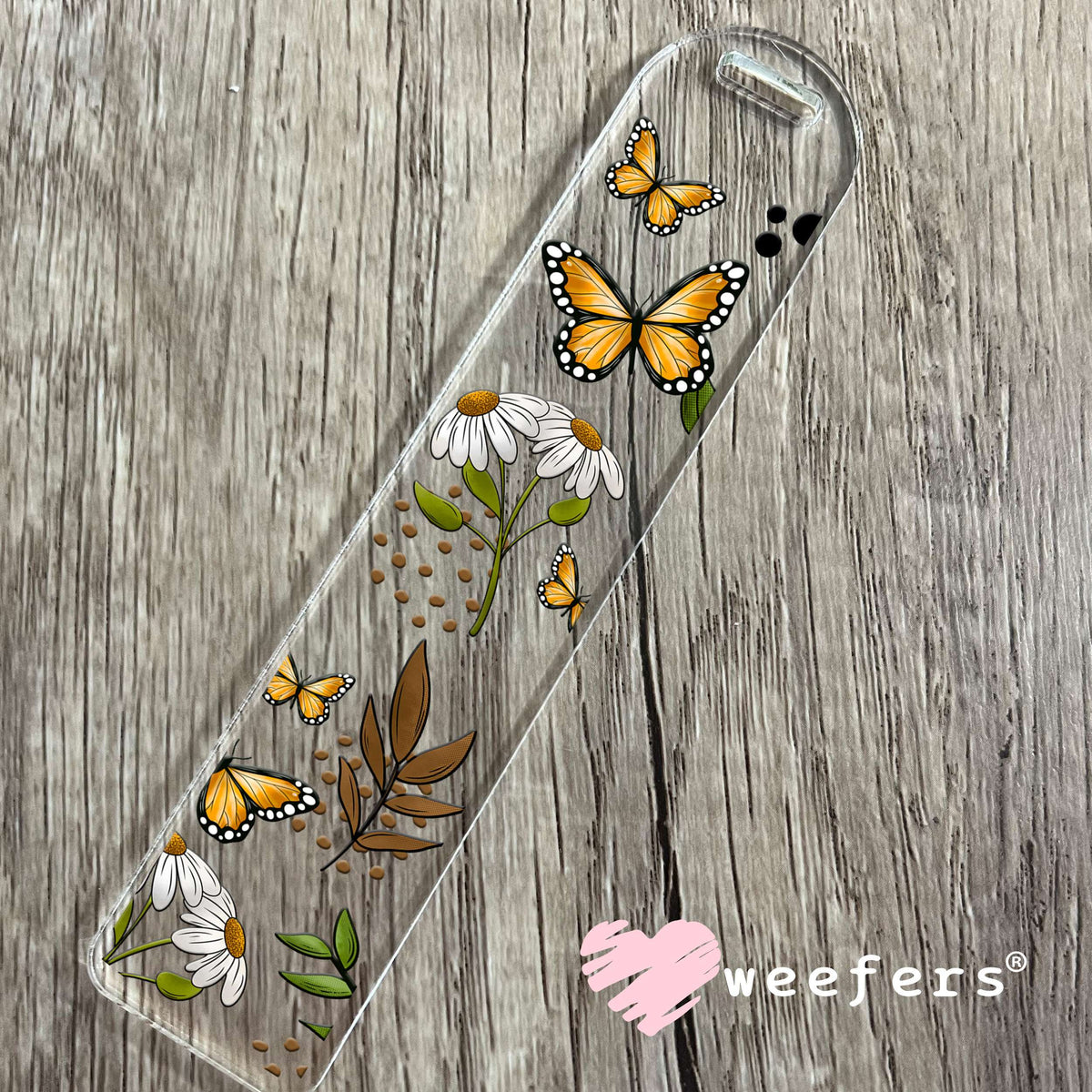 Floral Butterflies UV DTF Cup Wrap Bookmark Weefers