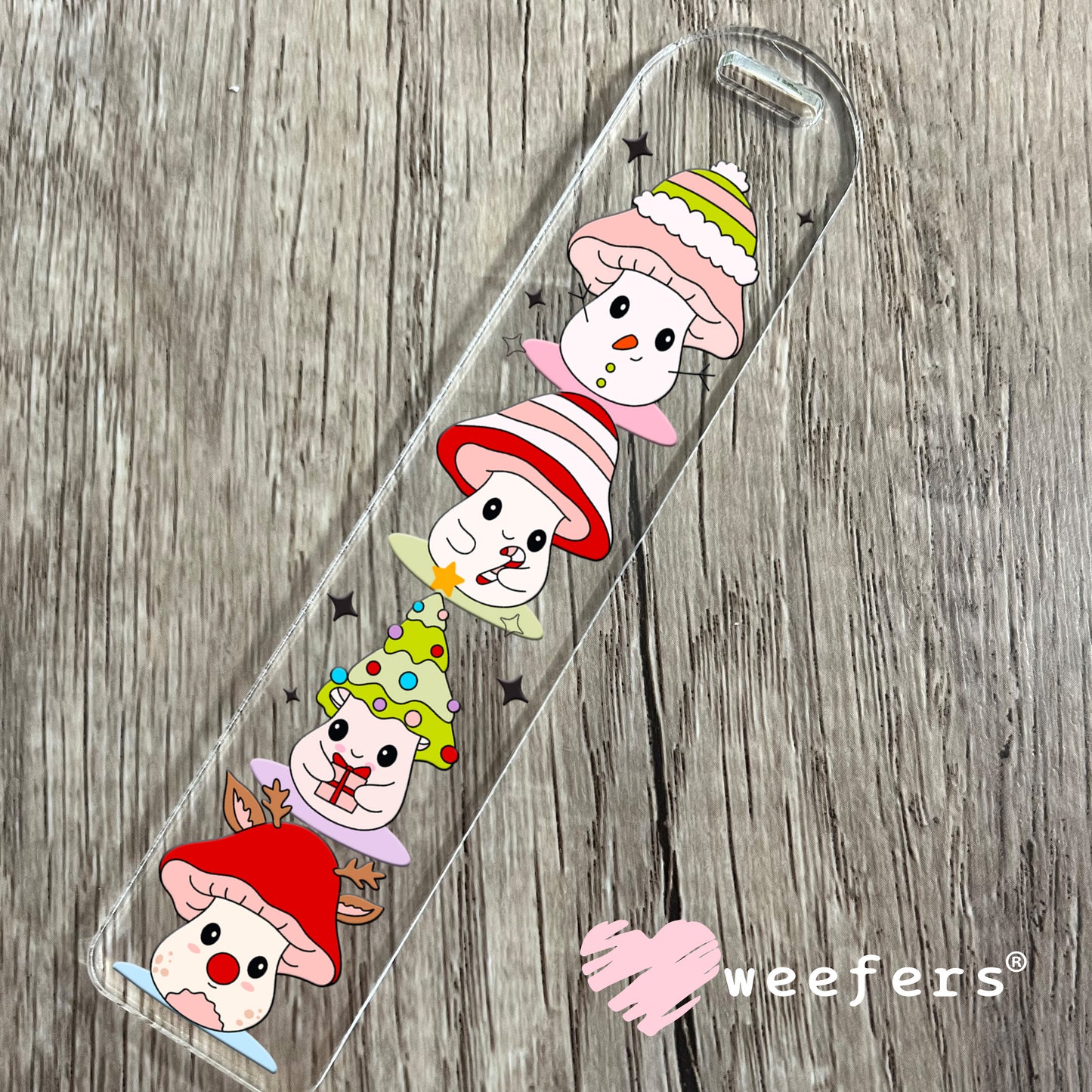 Christmas Mushrooms UV DTF Cup Wrap Bookmark Weefers