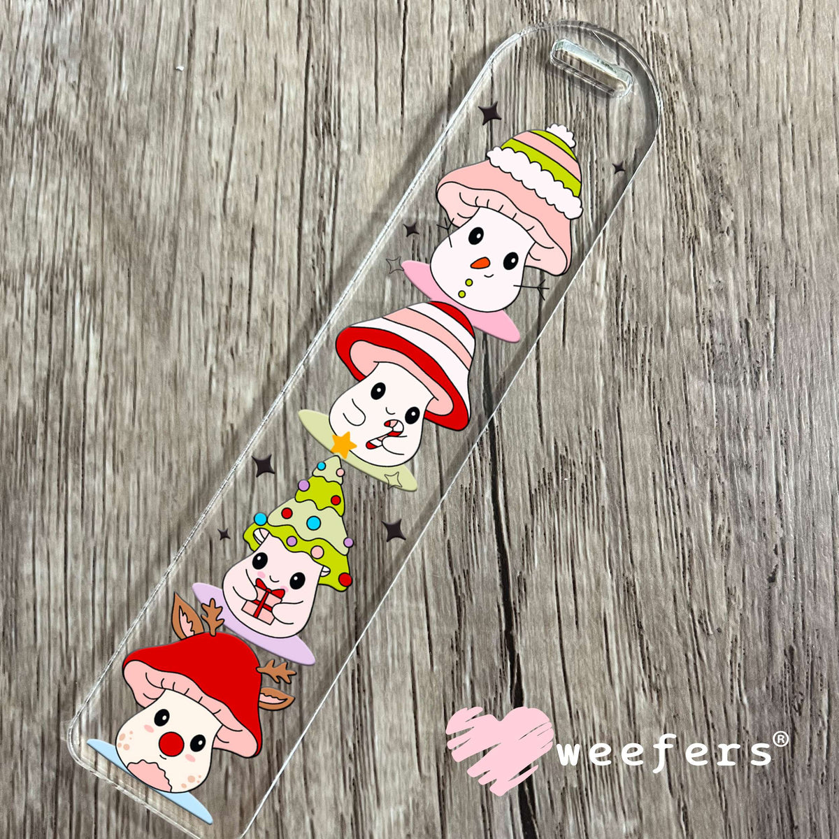 Christmas Mushrooms UV DTF Cup Wrap Bookmark Weefers