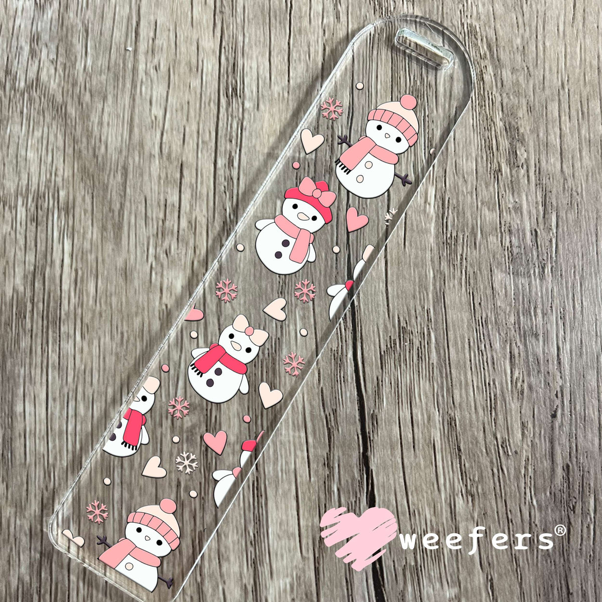 Snowmen and Snowgals UV DTF Cup Wrap Bookmark Weefers