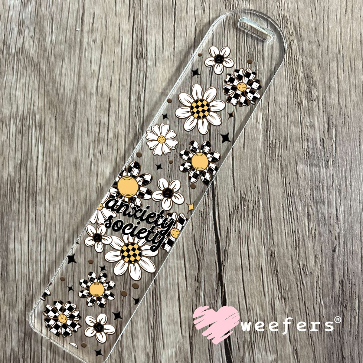 Anxiety Society UV DTF Cup Wrap Bookmark Weefers