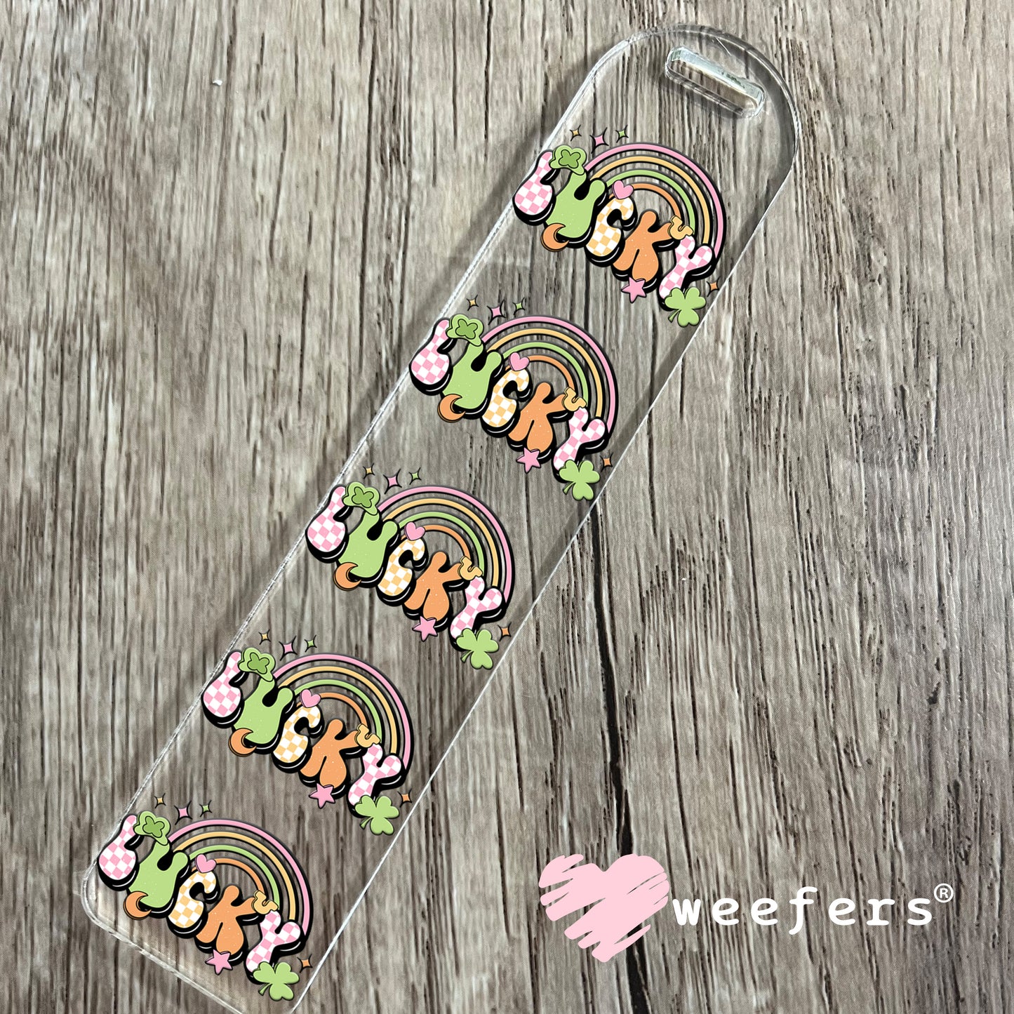 Lucky St Patrick's Day UV DTF Decal Bookmark Weefers