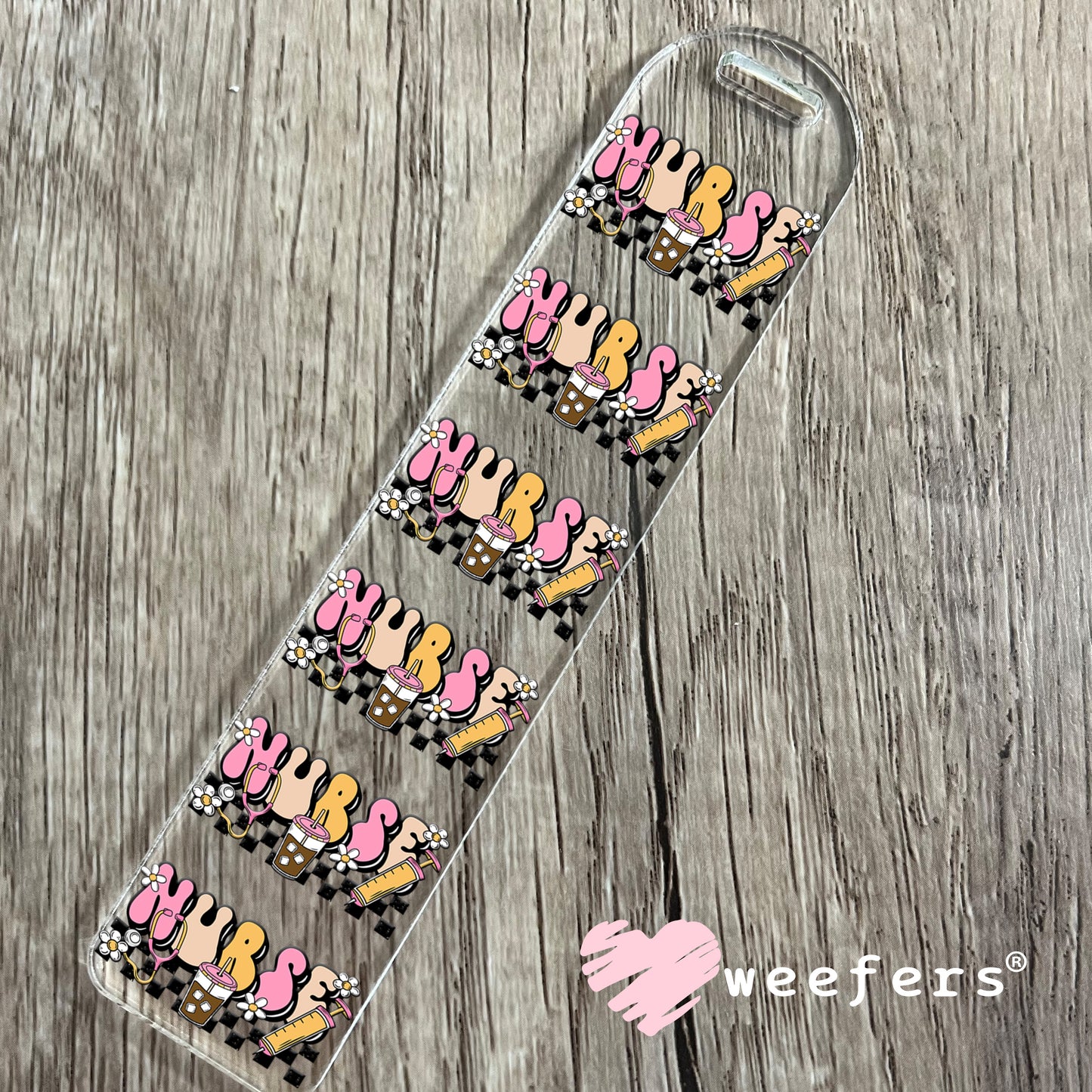 Nurse Coffee UV DTF Decal Bookmark Weefers