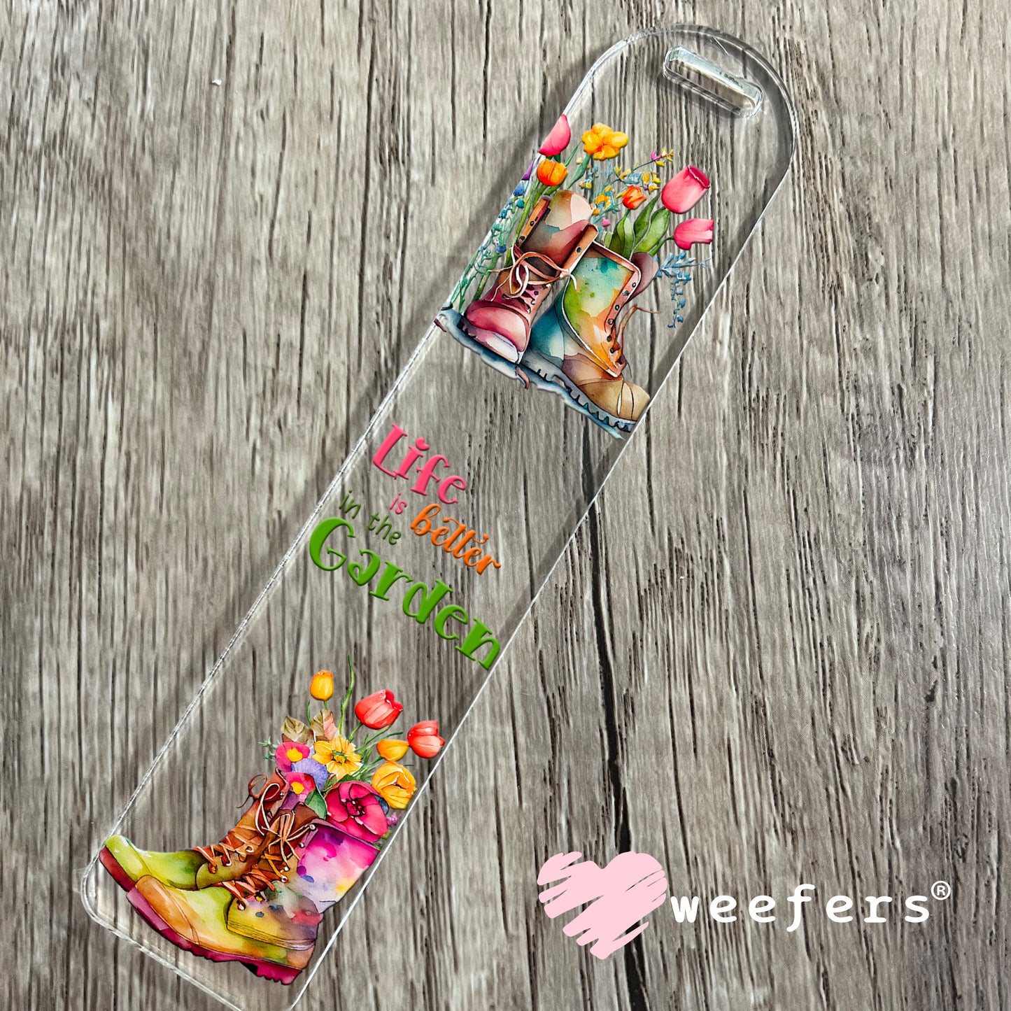 Life is Better in the Garden UV DTF Cup Wrap Bookmark Weefers