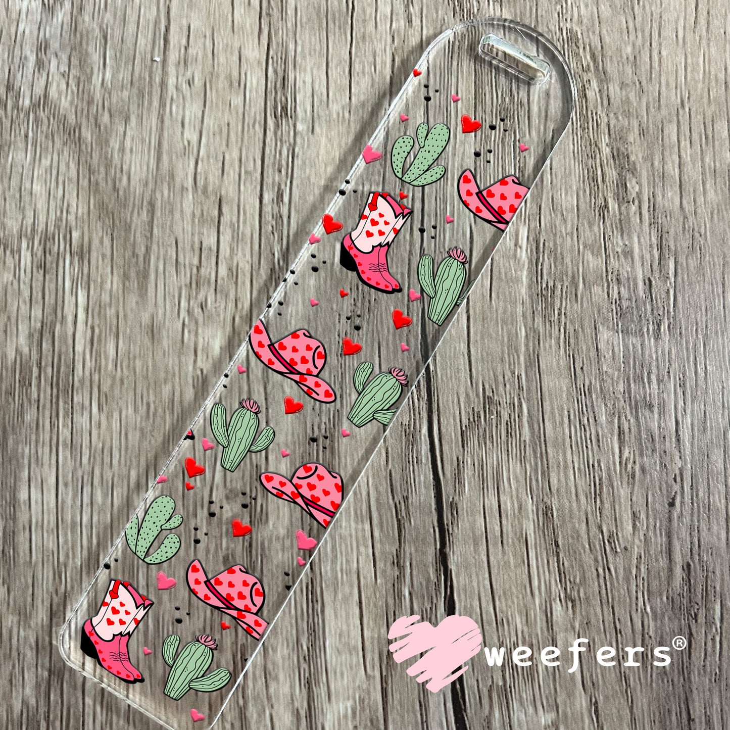 Cowgirl Boots Hats and Cactus UV DTF Cup Wrap Bookmark Weefers