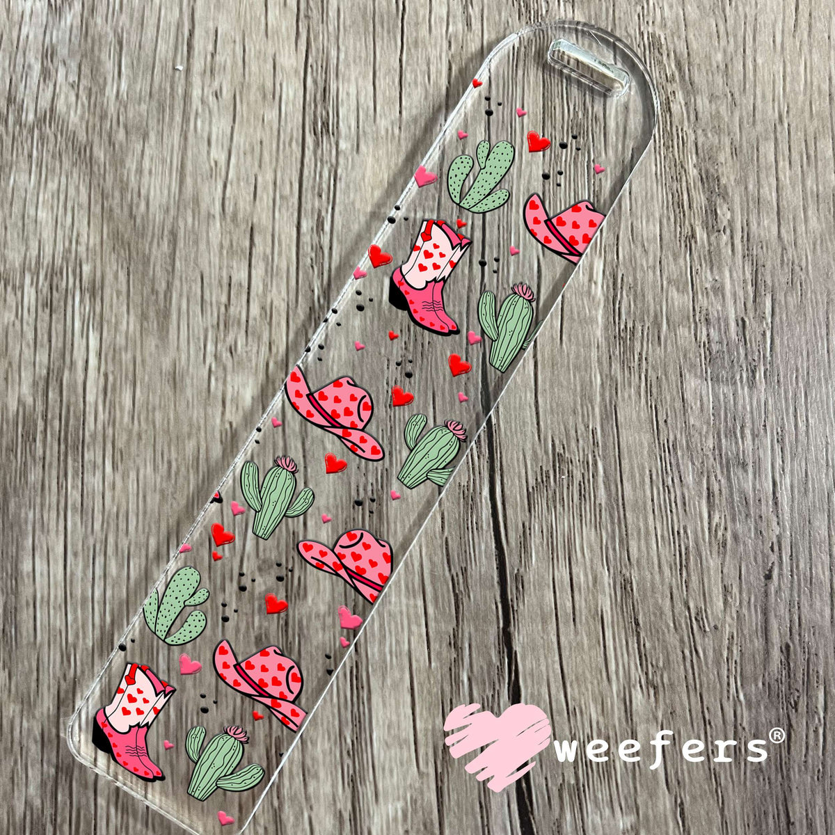 Cowgirl Boots Hats and Cactus UV DTF Cup Wrap Bookmark Weefers